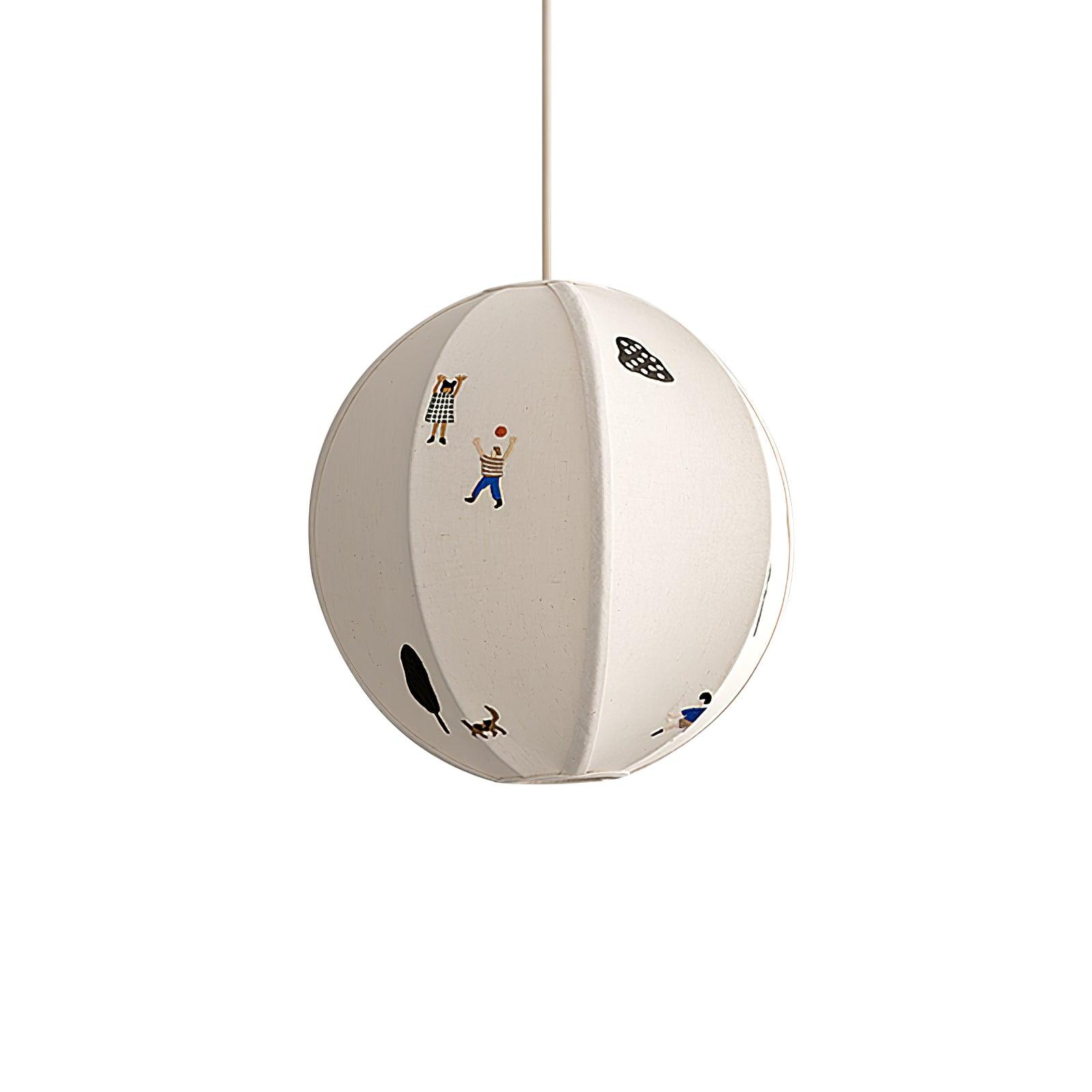 Ritta Paper Ball Drawing Pendant Light - Letslighting