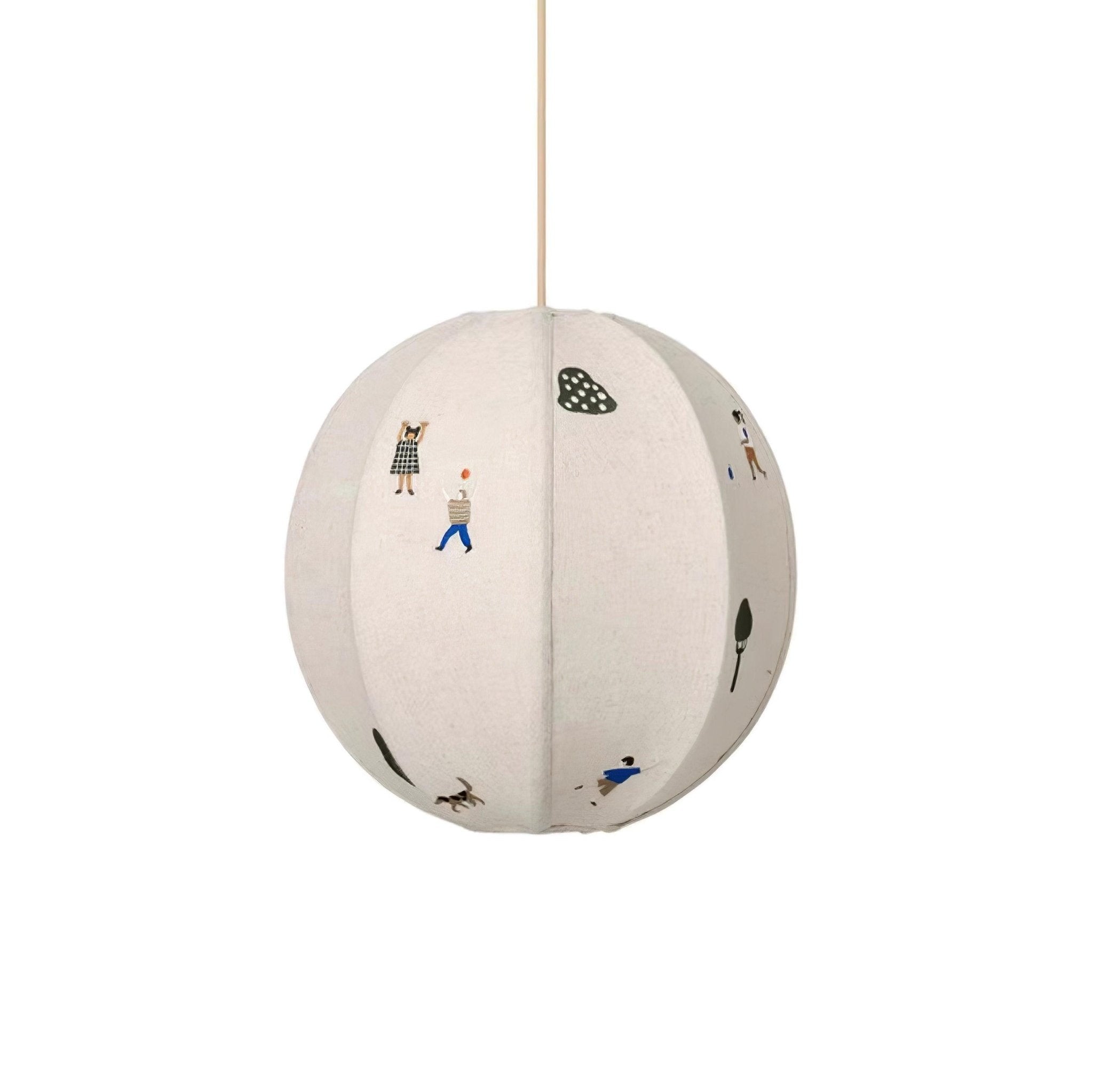 Ritta Paper Ball Drawing Pendant Light - Letslighting