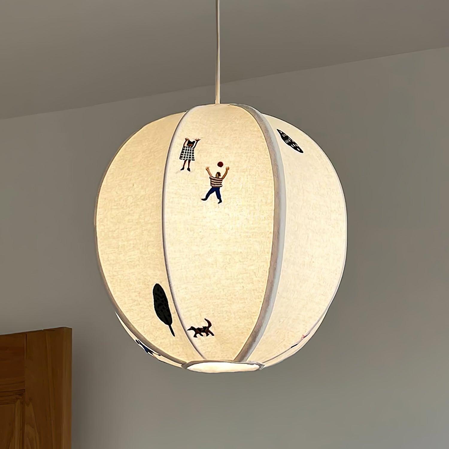 Ritta Paper Ball Drawing Pendant Light - Letslighting