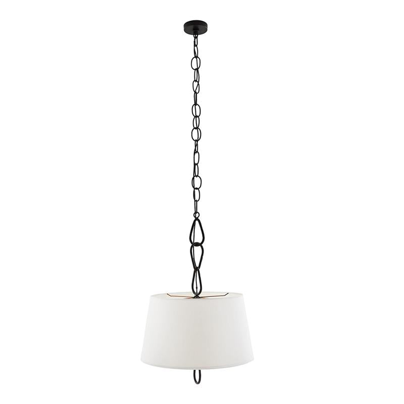 Zesilira Nordic Vintage Black Fabric Pendant Lamp - Letslighting