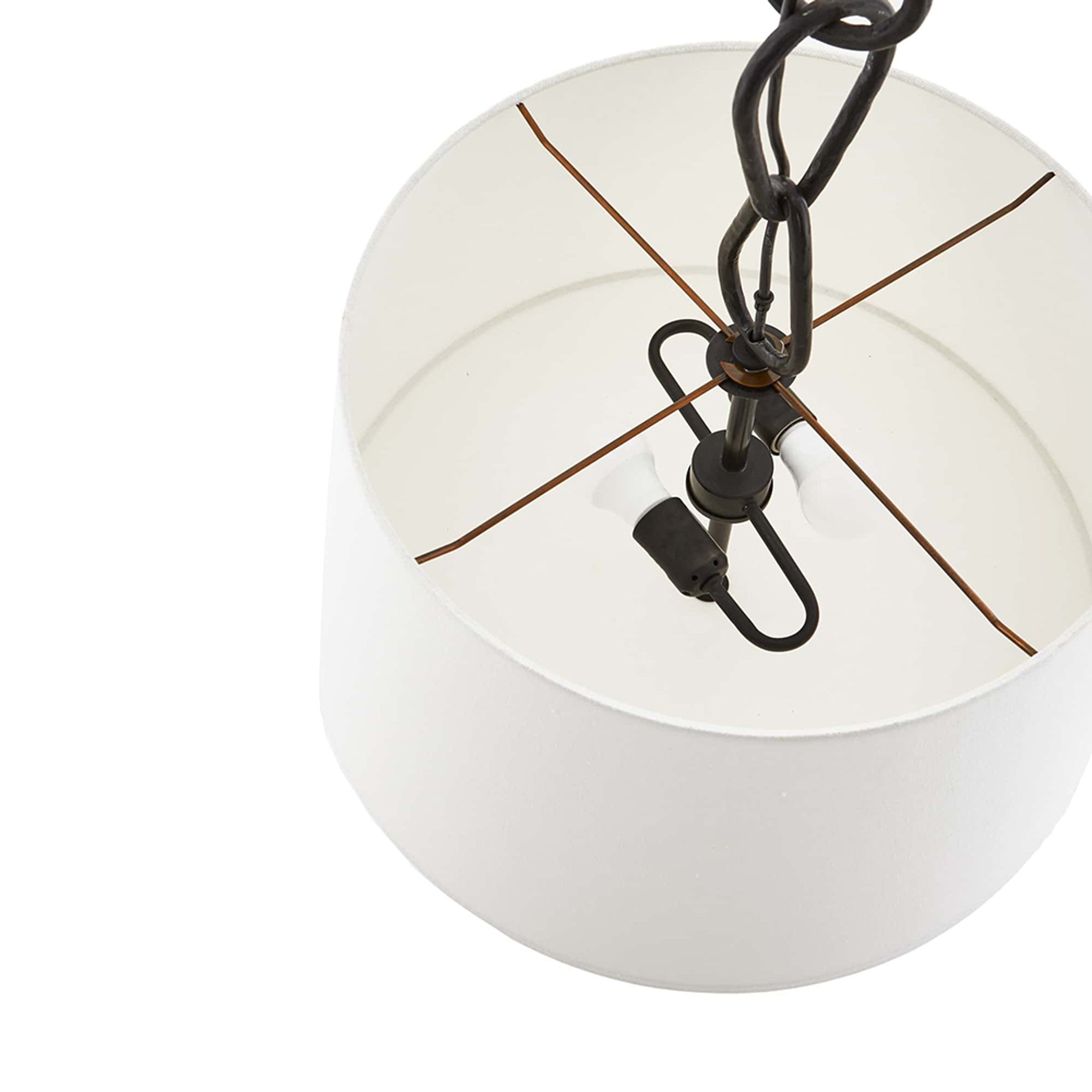 Zesilira Nordic Vintage Black Fabric Pendant Lamp - Letslighting