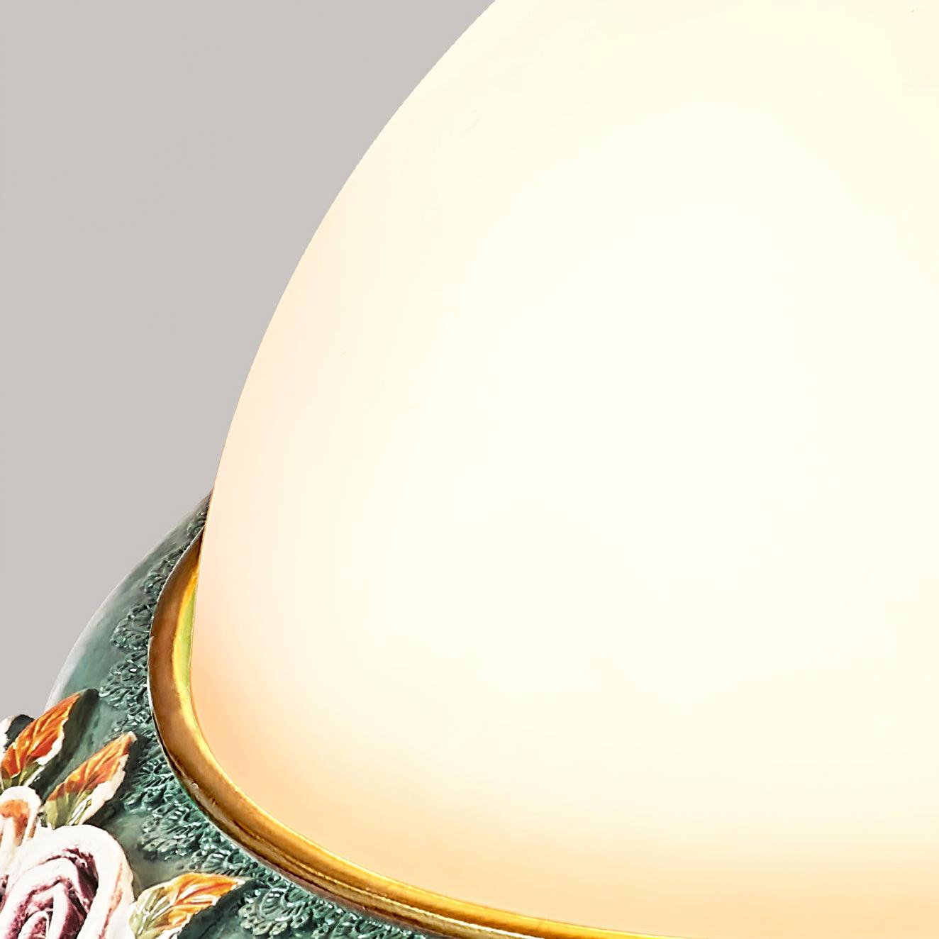 Viraearae Pastoral Bowl Resin Glass Ceiling Light - Letslighting