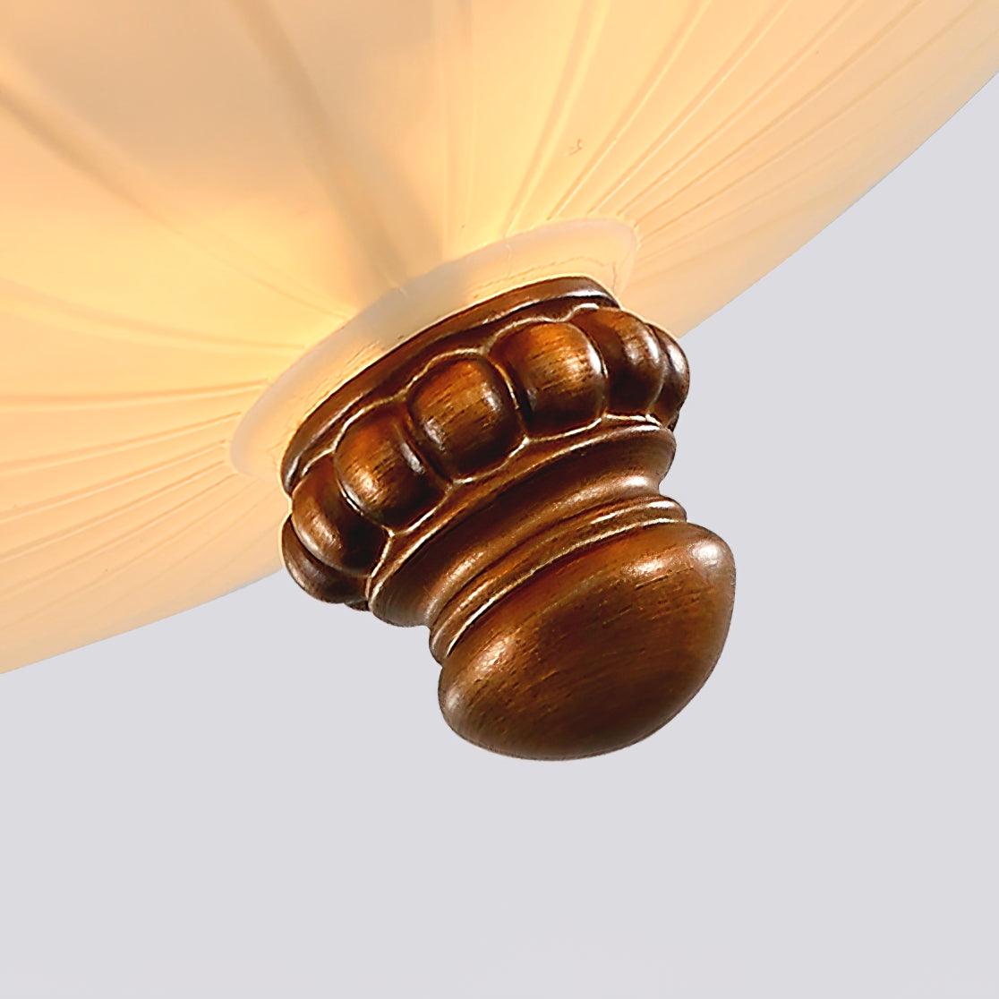 Viraearae Pastoral Bowl Resin Glass Ceiling Light - Letslighting