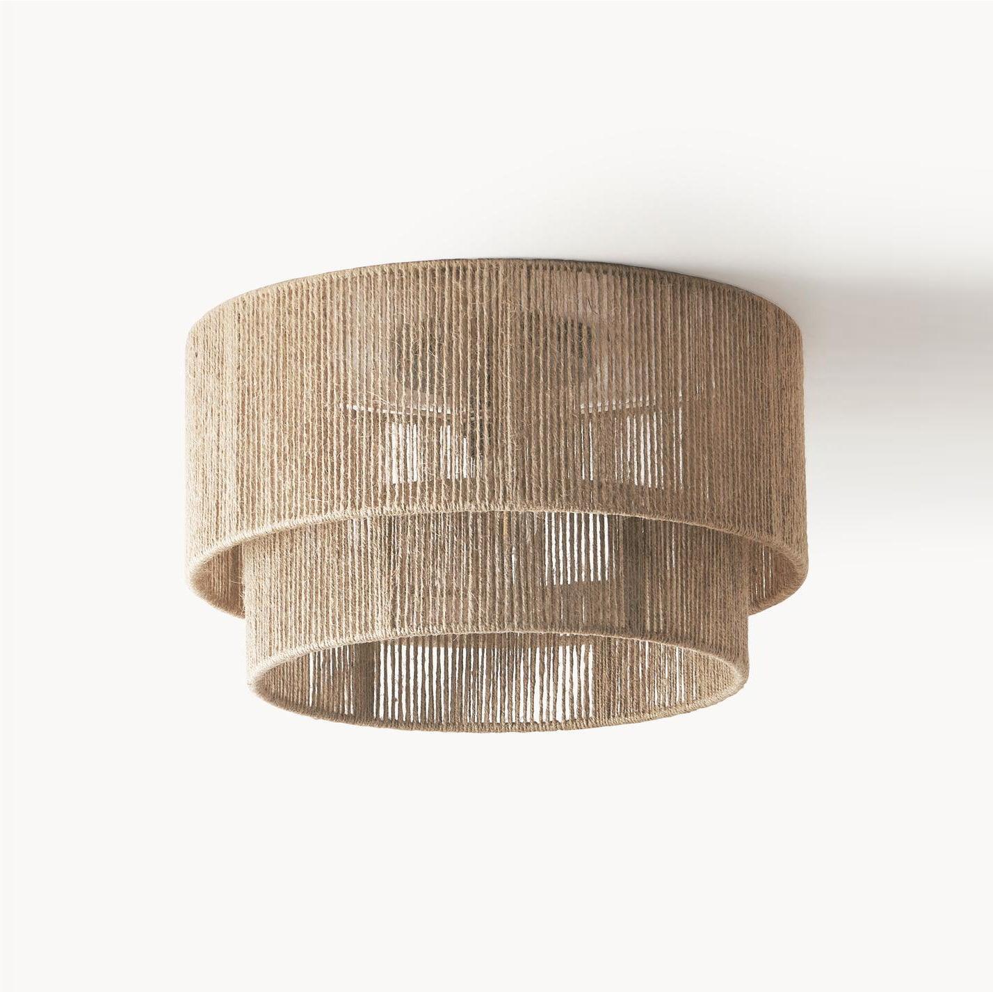 Casora Classic Art Natural Rope Ceiling Light - Letslighting