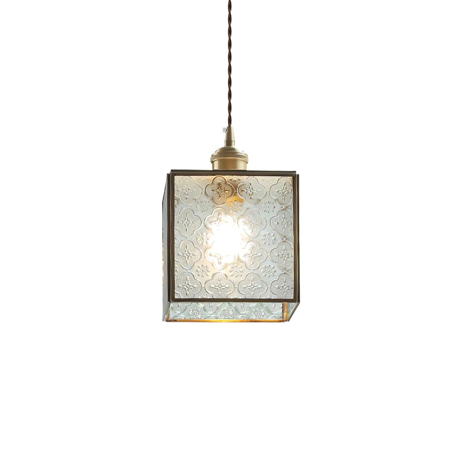 Elarace Brass & Glass Elegant Pendant Lamp - Letslighting