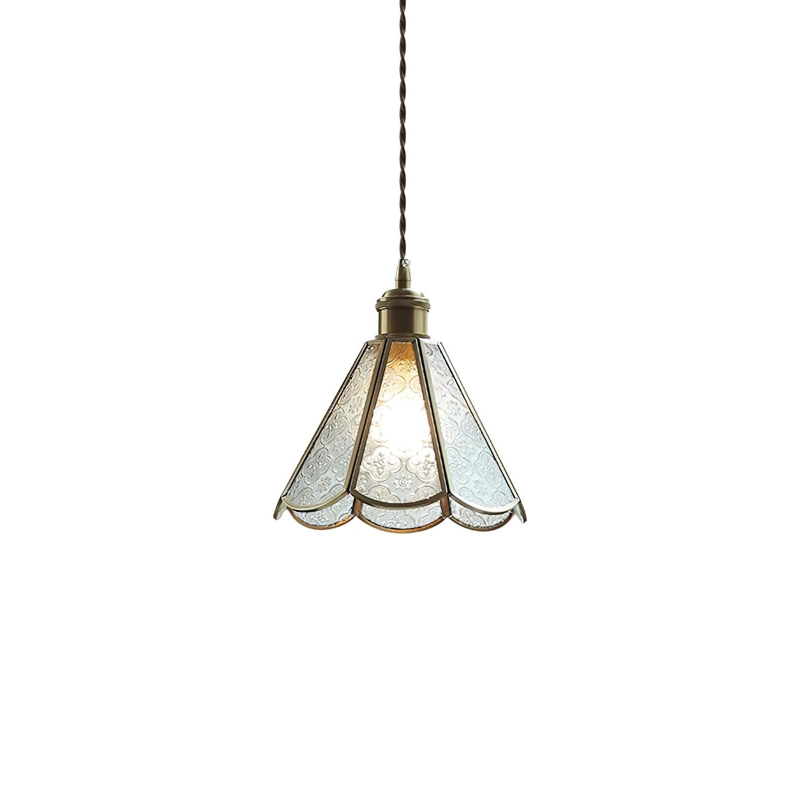 Elarace Brass & Glass Elegant Pendant Lamp - Letslighting
