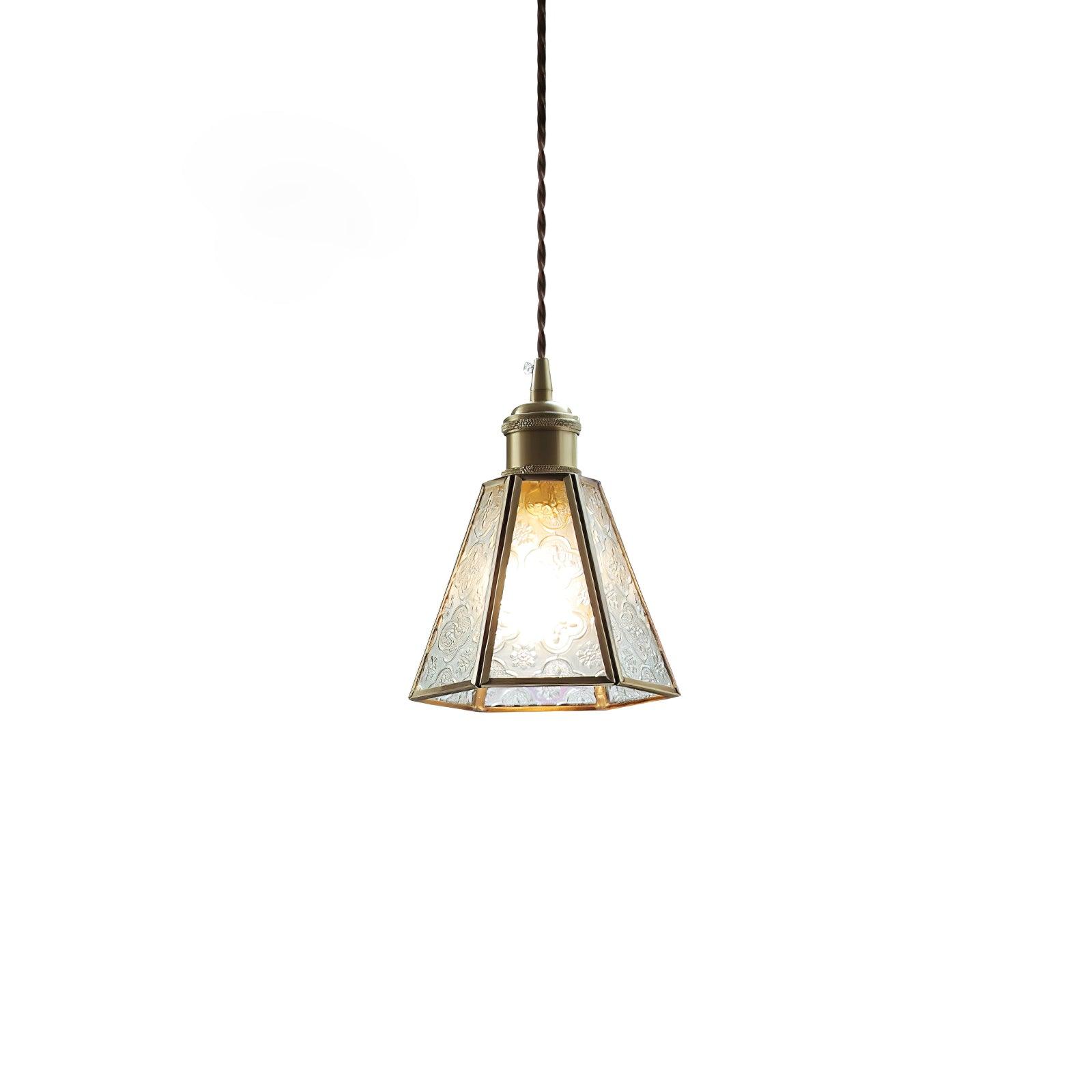 Elarace Brass & Glass Elegant Pendant Lamp - Letslighting