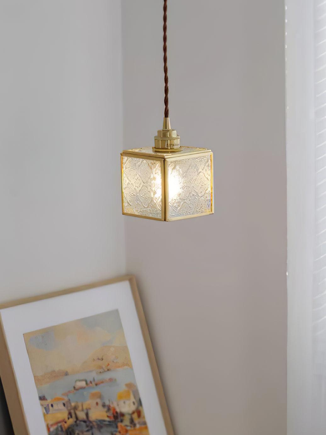 Elarace Brass & Glass Elegant Pendant Lamp - Letslighting