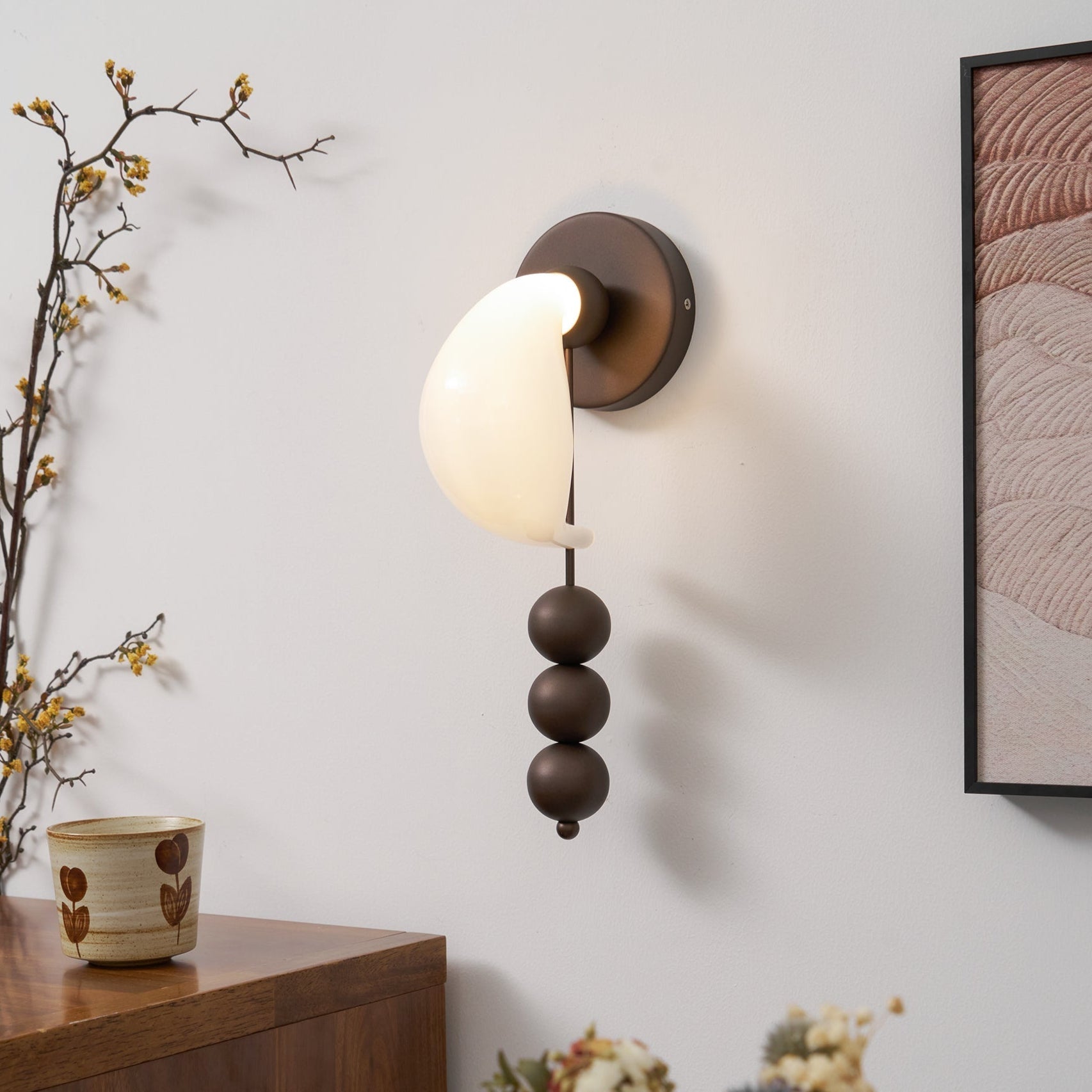 Vesilara Creativity Modern Minimalist Glass Wall Lamp - Letslighting