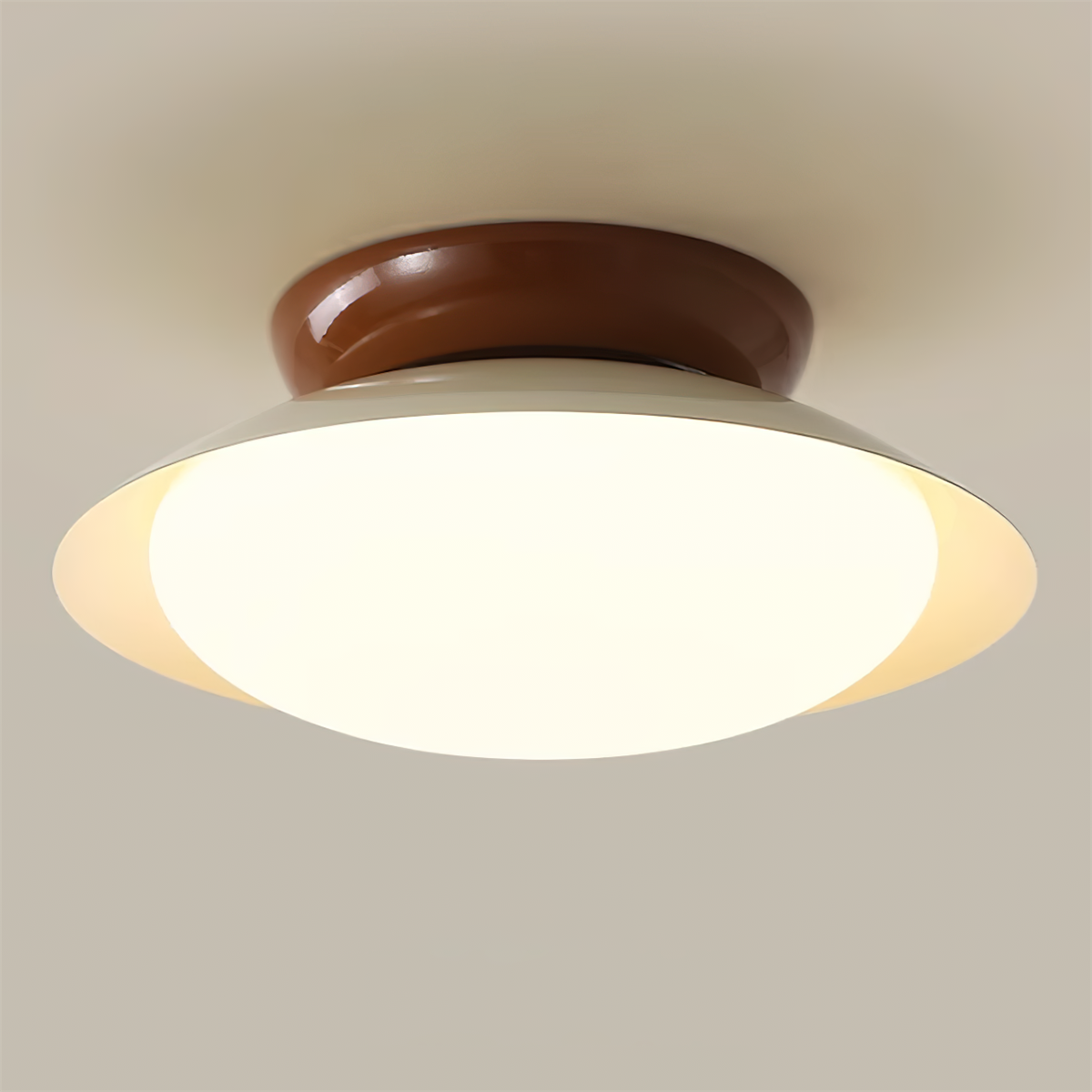 Aira Vintage Bowl-shaped LED Ceiling Light - Letslighting
