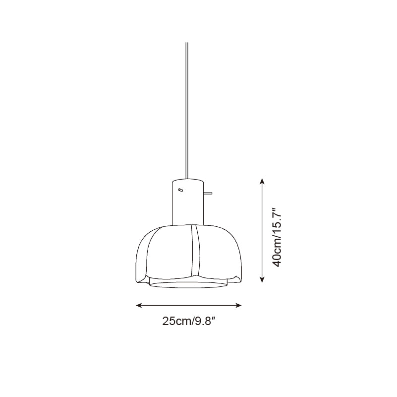 Pavina Pendant Lamp Glossy Pastel Blossom - Letslighting