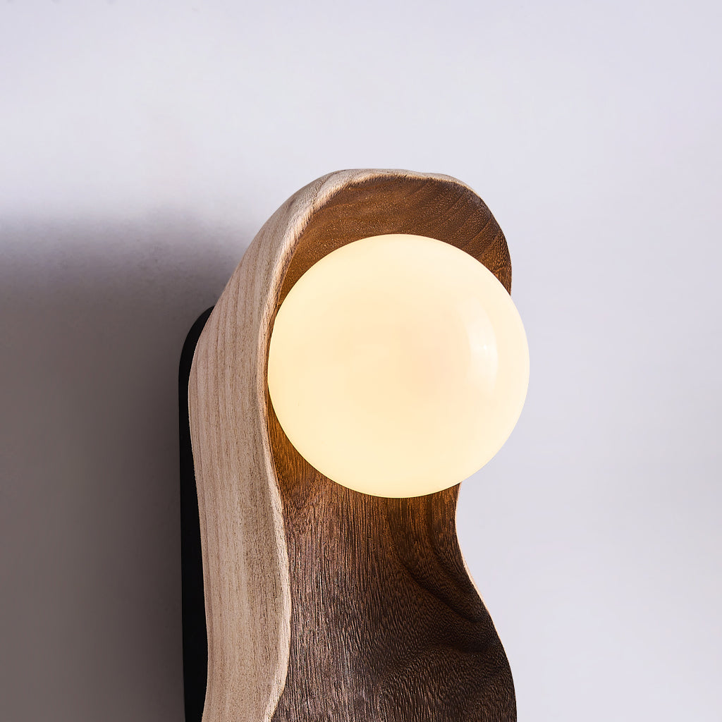 Ivaren Modern Minimalist Wooden Glass Ceiling Lamp - Letslighting