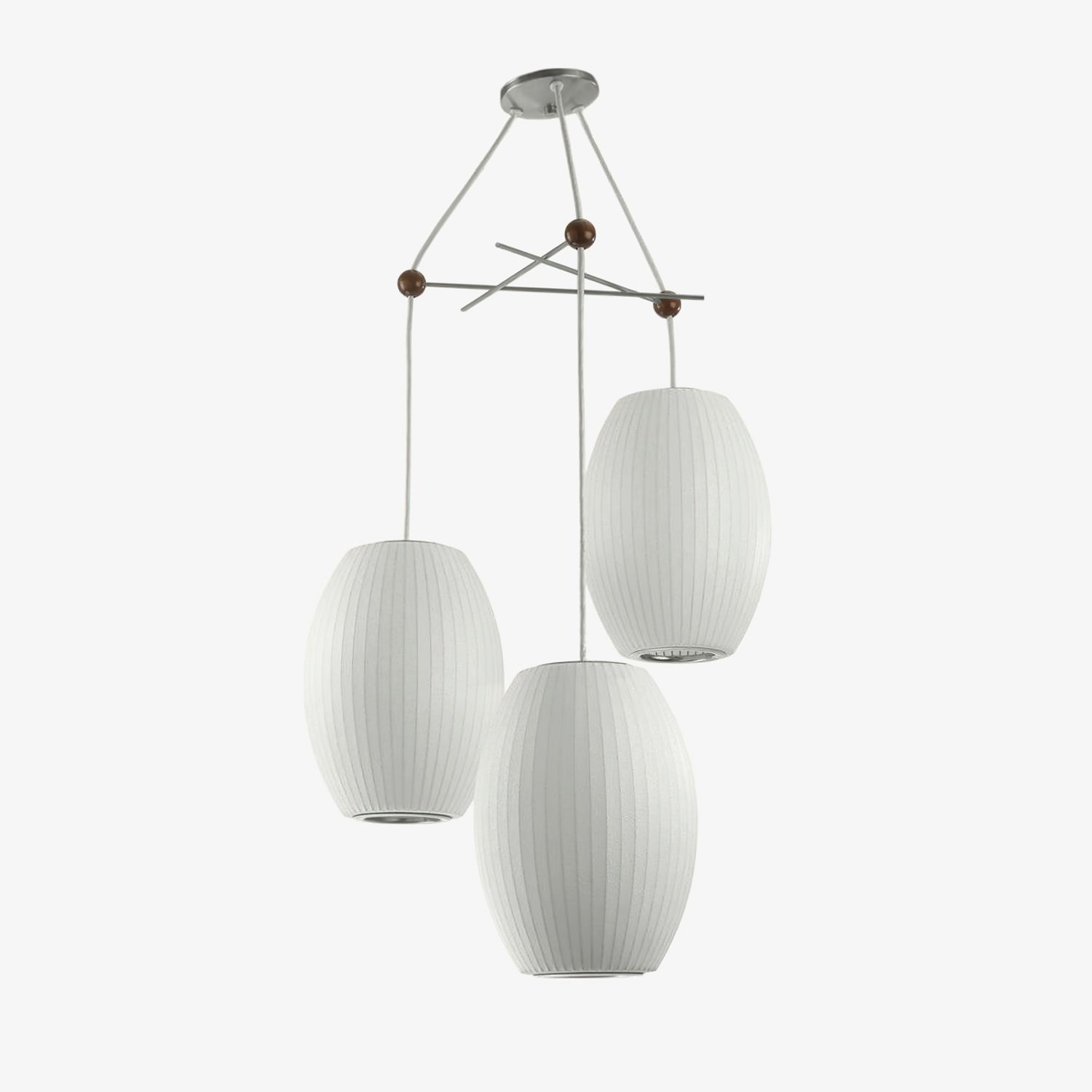 Lunar Modern Silk Pendant Lamp - Letslighting