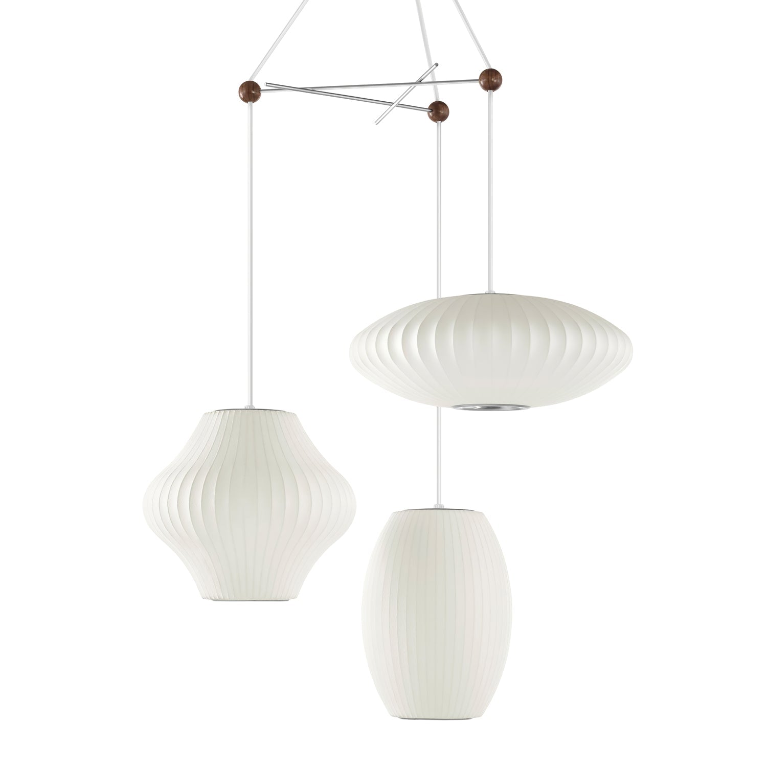 Lunar Modern Silk Pendant Lamp - Letslighting