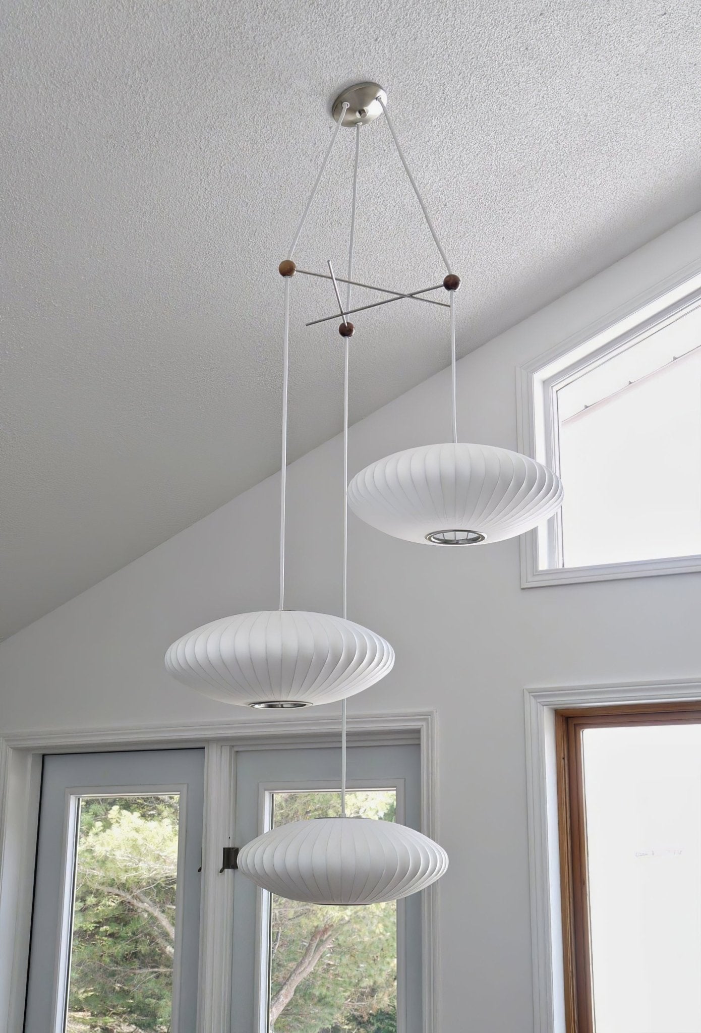 Lunar Modern Silk Pendant Lamp - Letslighting