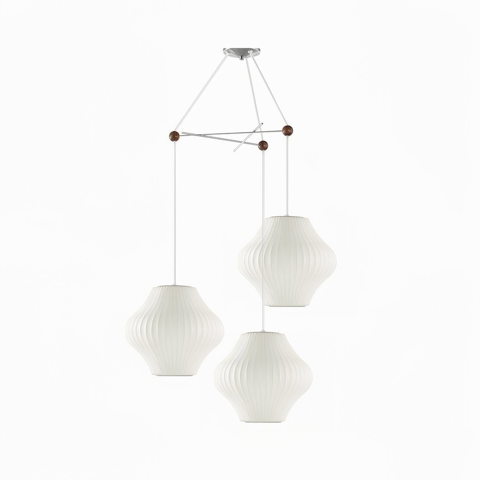 Lunar Modern Silk Pendant Lamp - Letslighting