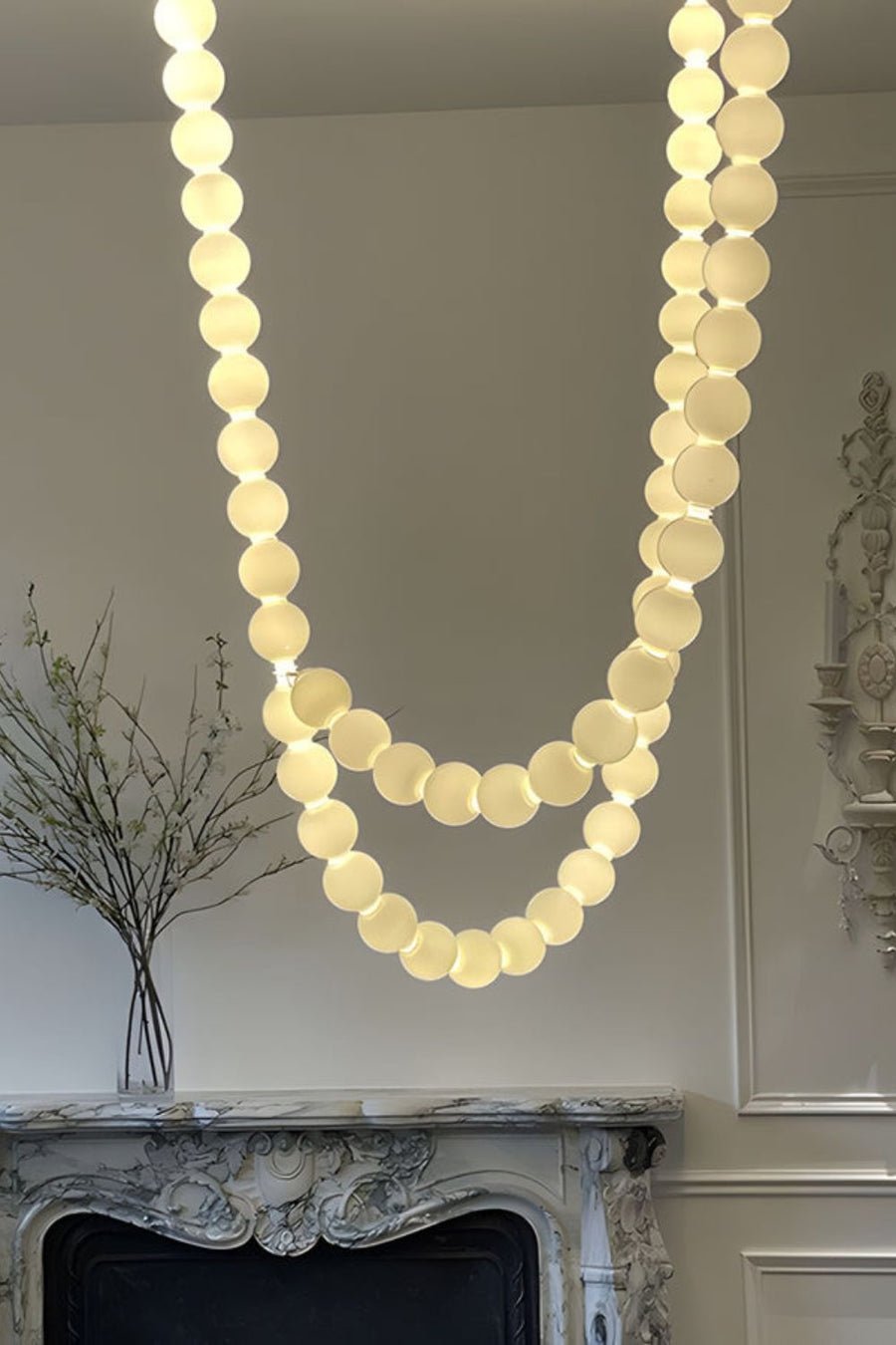 Vicariel Pearl Necklace Balls Glass Chandelier - Letslighting