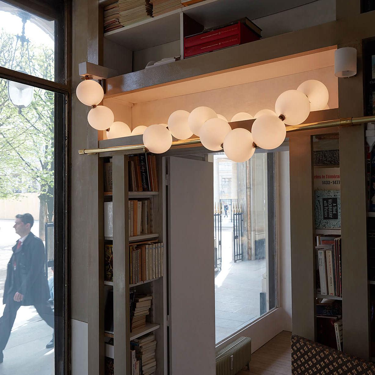 Icarara Modern Minimalist Pearl Necklace Glass Chandelier - Letslighting