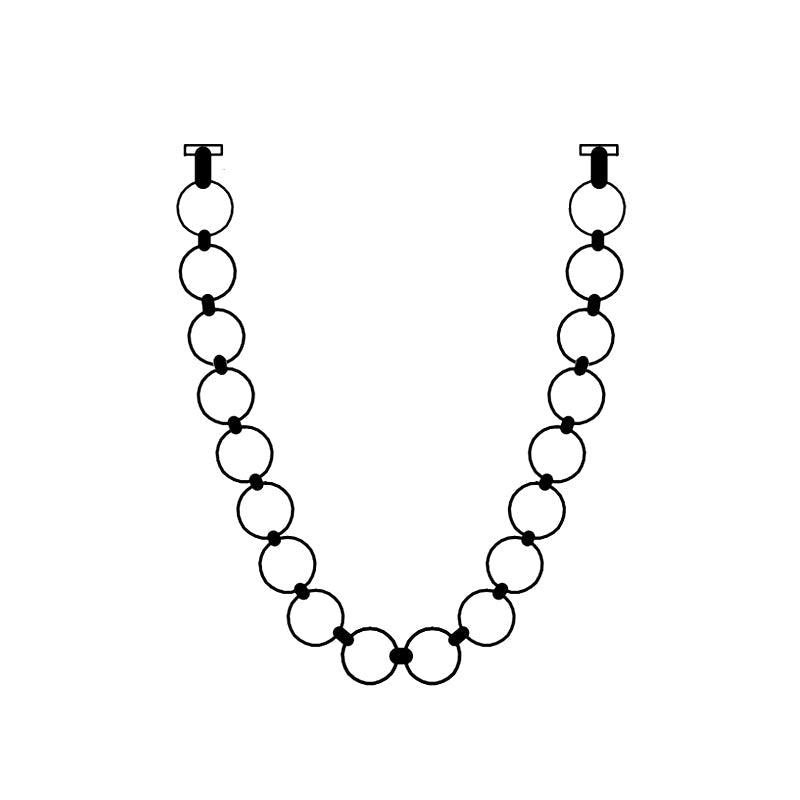 Icarara Modern Minimalist Pearl Necklace Glass Chandelier - Letslighting