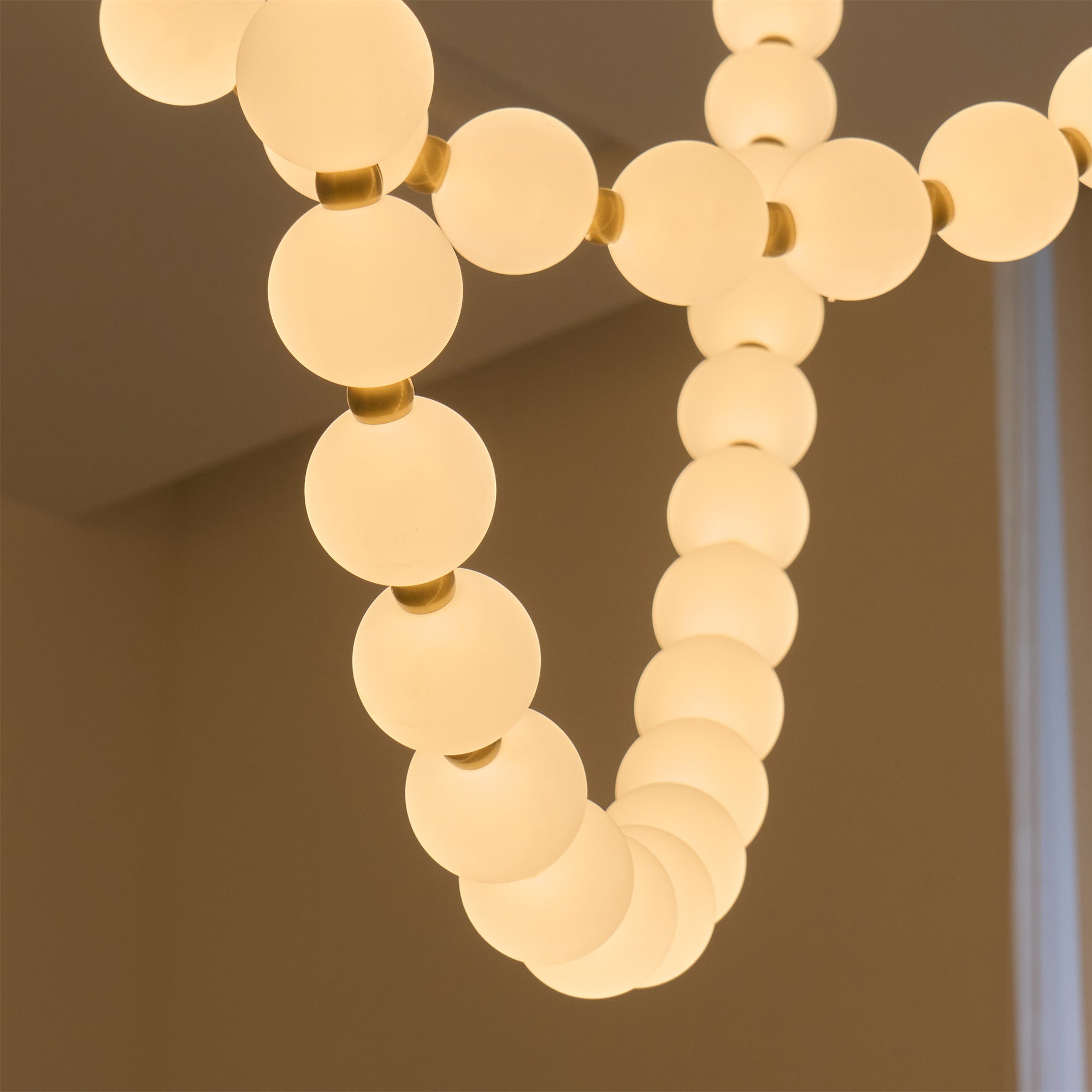 Icarara Modern Minimalist Pearl Necklace Glass Chandelier - Letslighting