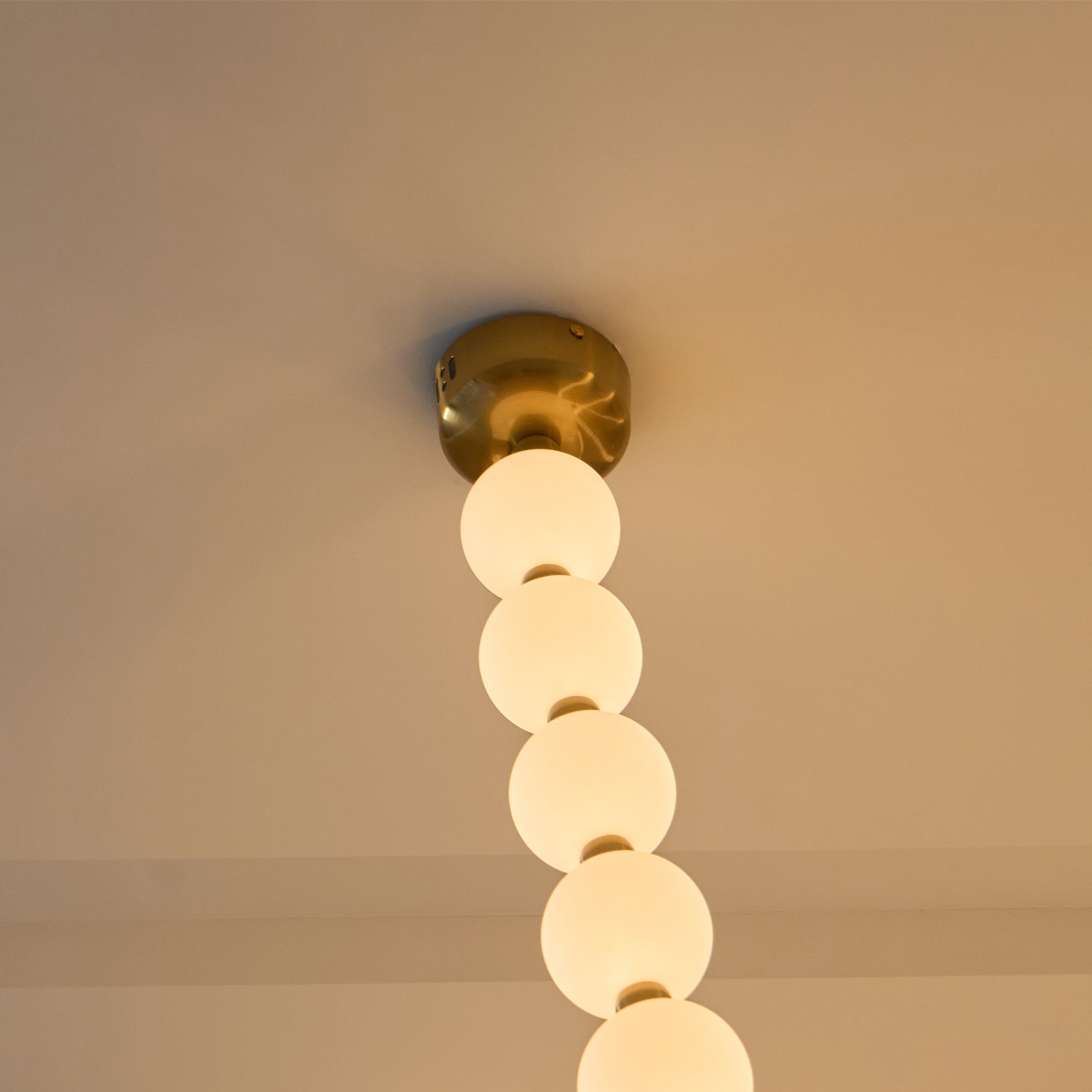 Icarara Modern Minimalist Pearl Necklace Glass Chandelier - Letslighting
