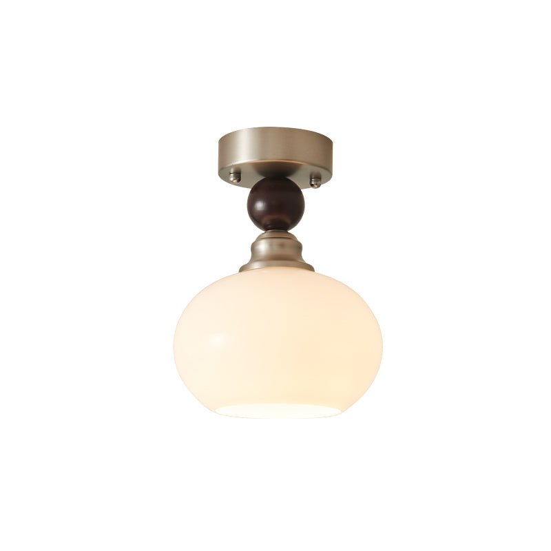 Ivcarila Modern Minimalist Pearl Sphere Glass Ceiling Lamp - Letslighting