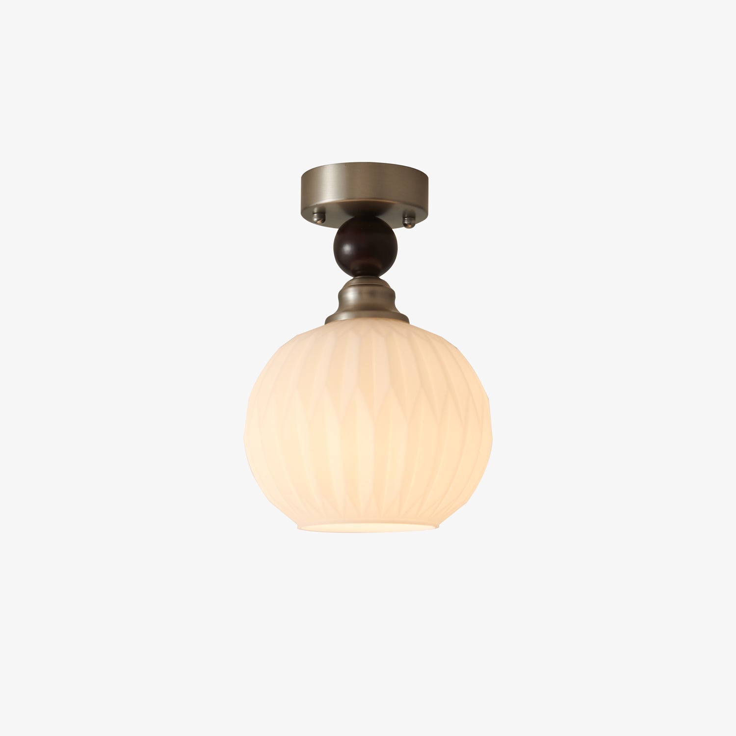 Ivcarila Modern Minimalist Pearl Sphere Glass Ceiling Lamp - Letslighting