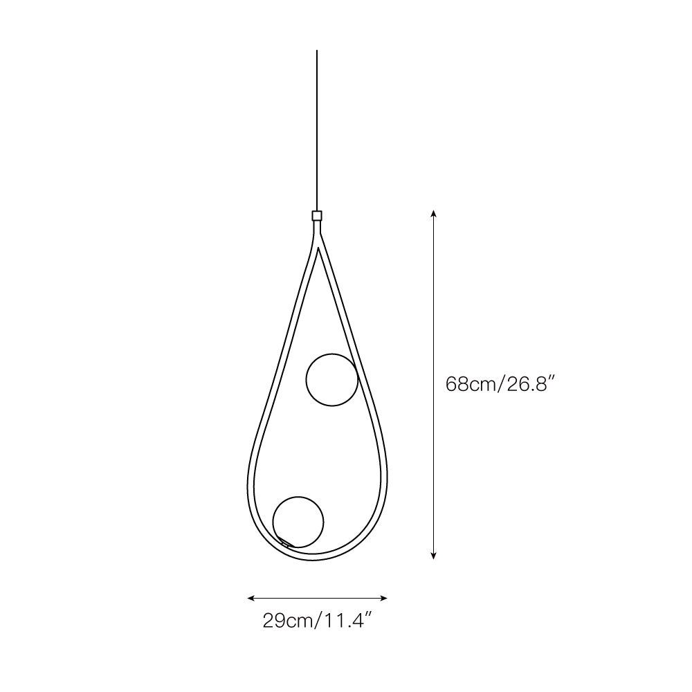 Ertheion Modern Minimalist Pearls Brass Glass Pendant Lamp - Letslighting