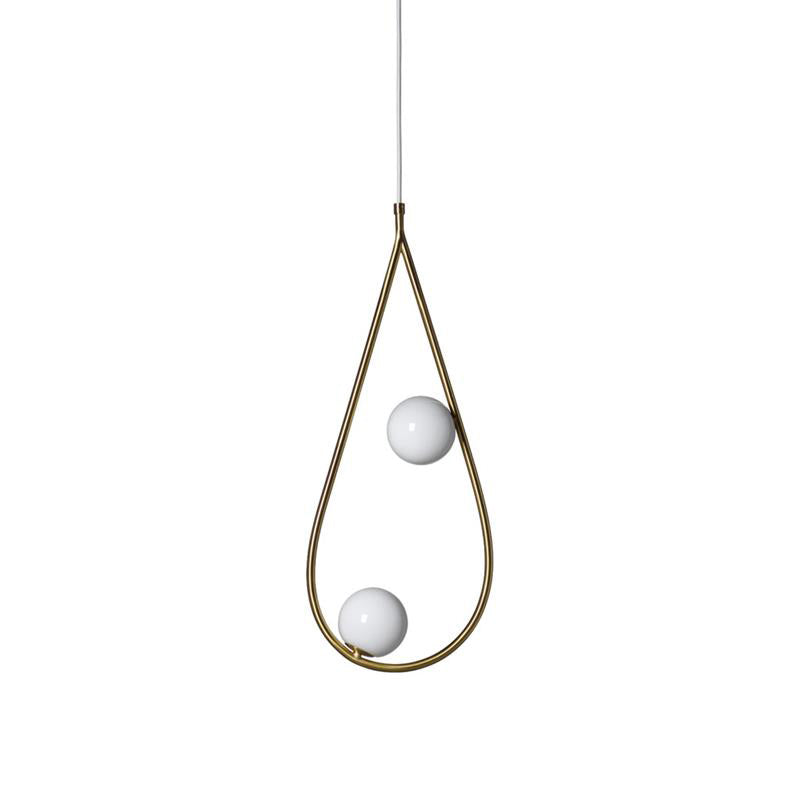 Ertheion Modern Minimalist Pearls Brass Glass Pendant Lamp - Letslighting