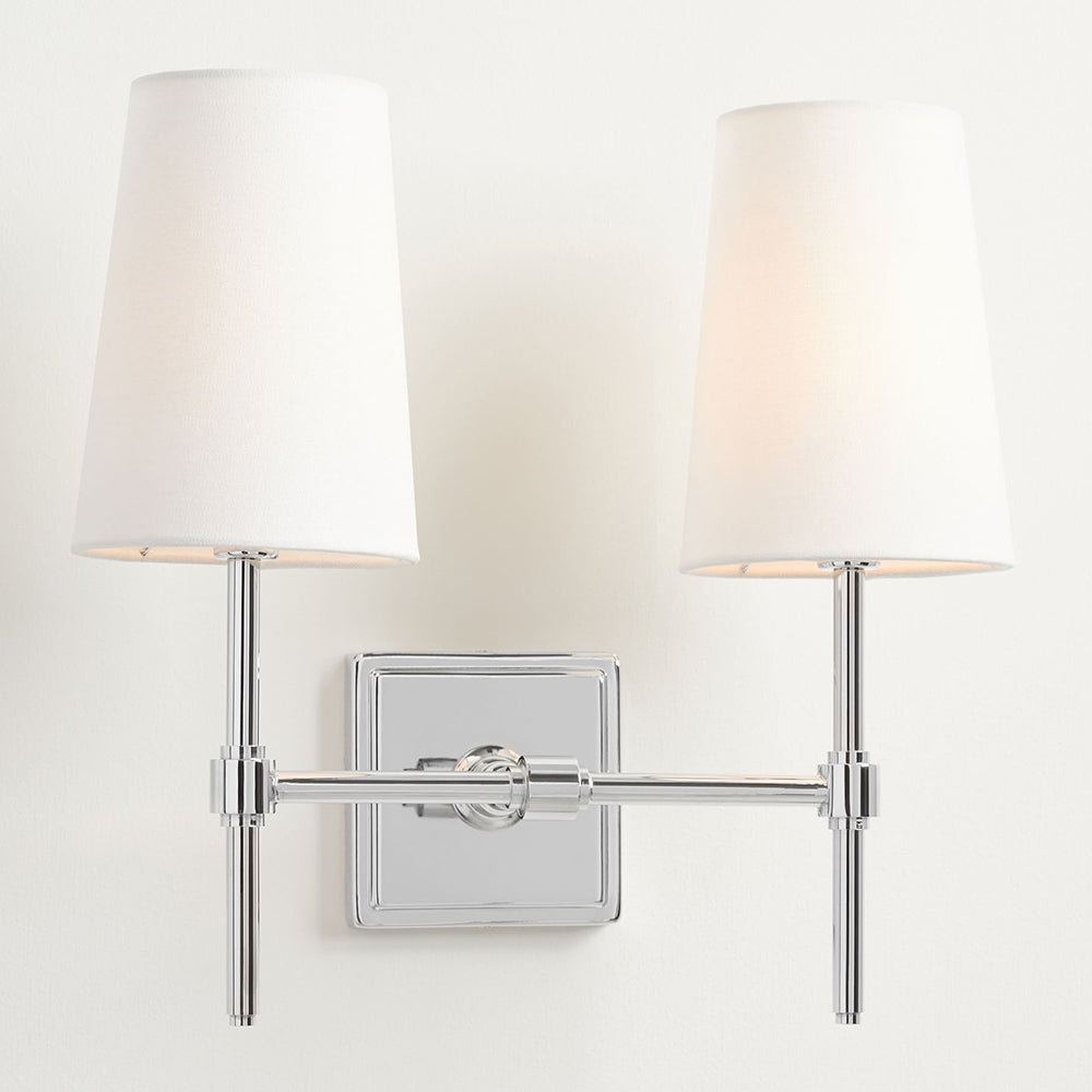 Vicarara Vintage Industrial Brass Fabric Wall Lamp - Letslighting