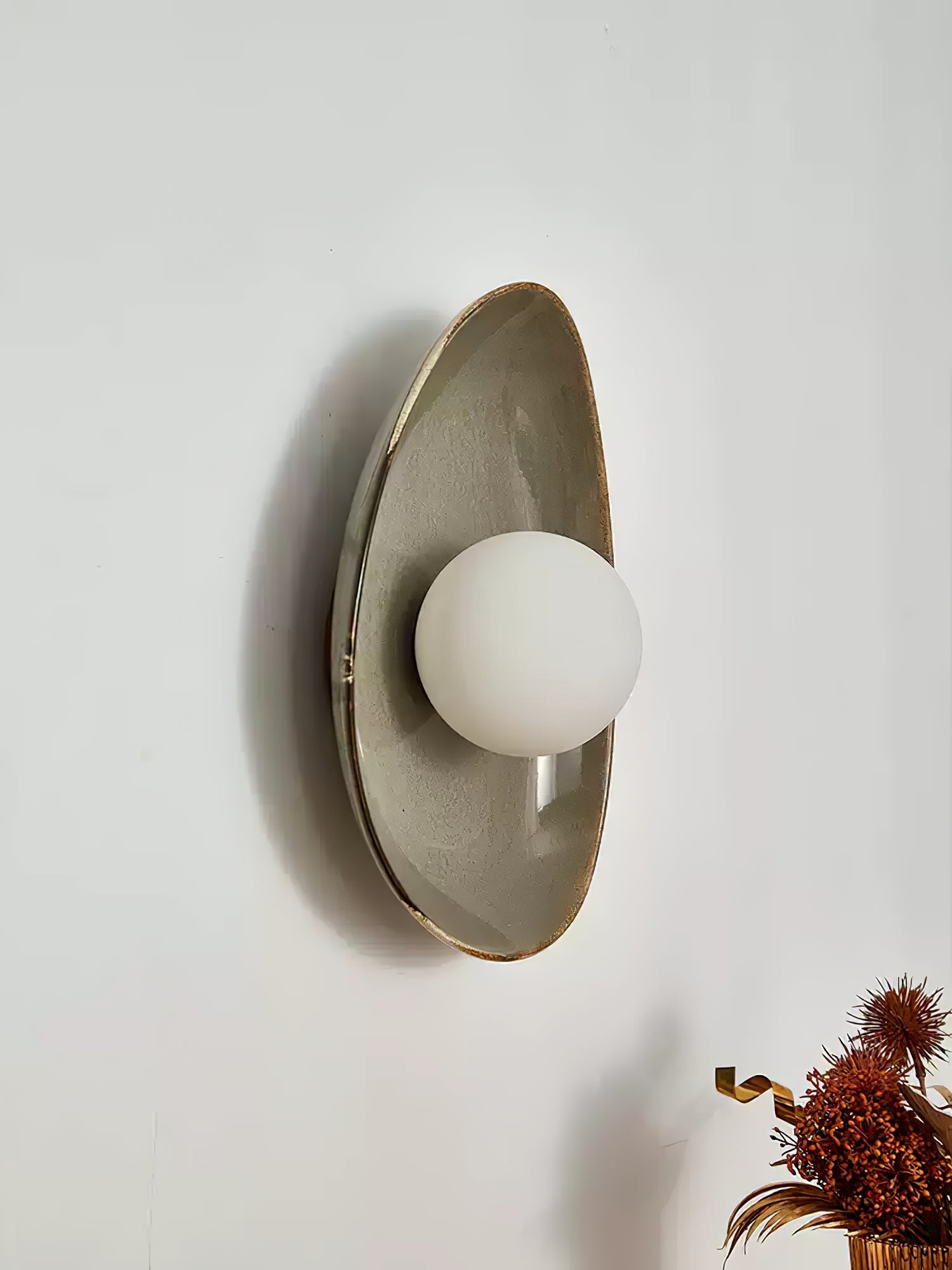 Ertalila Elegance Pebble Disc Ceramics Wall Light - Letslighting