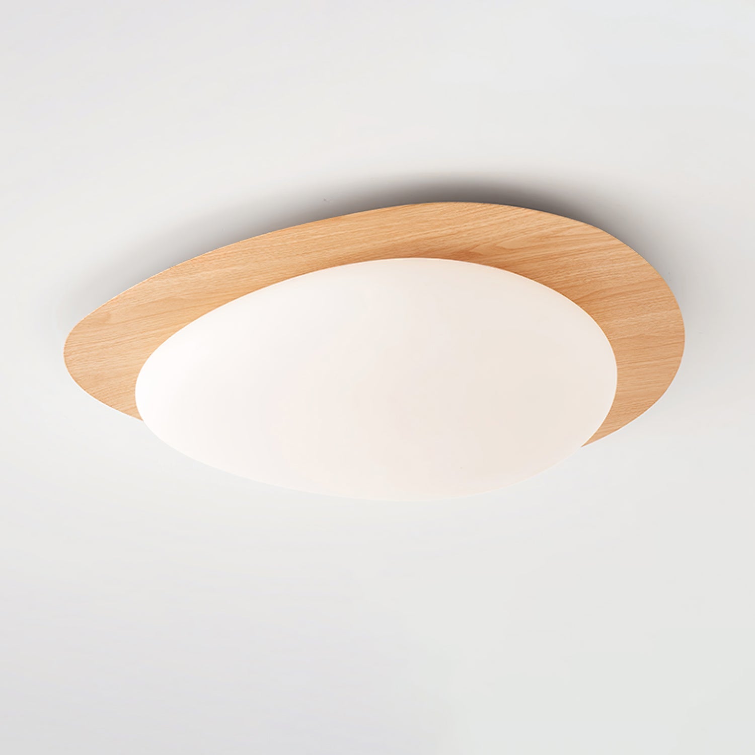 Muto Pebble Walnut Ceiling Light