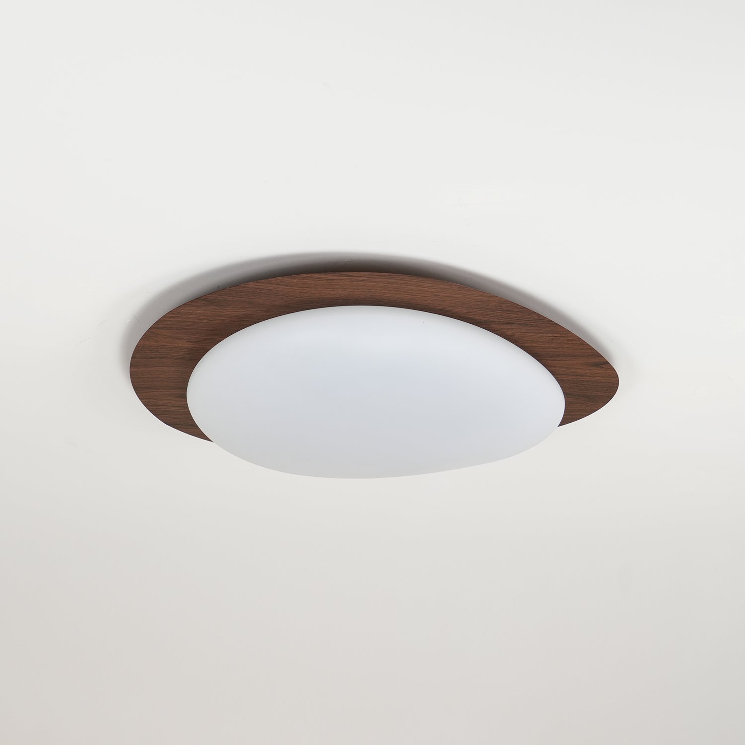 Muto Pebble Walnut Ceiling Light