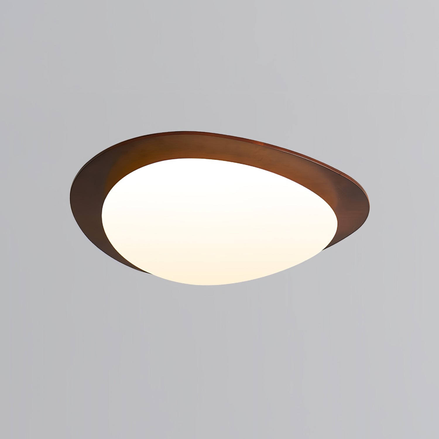 Lustra Ceiling Light Wooden Walnut Pebble - Letslighting