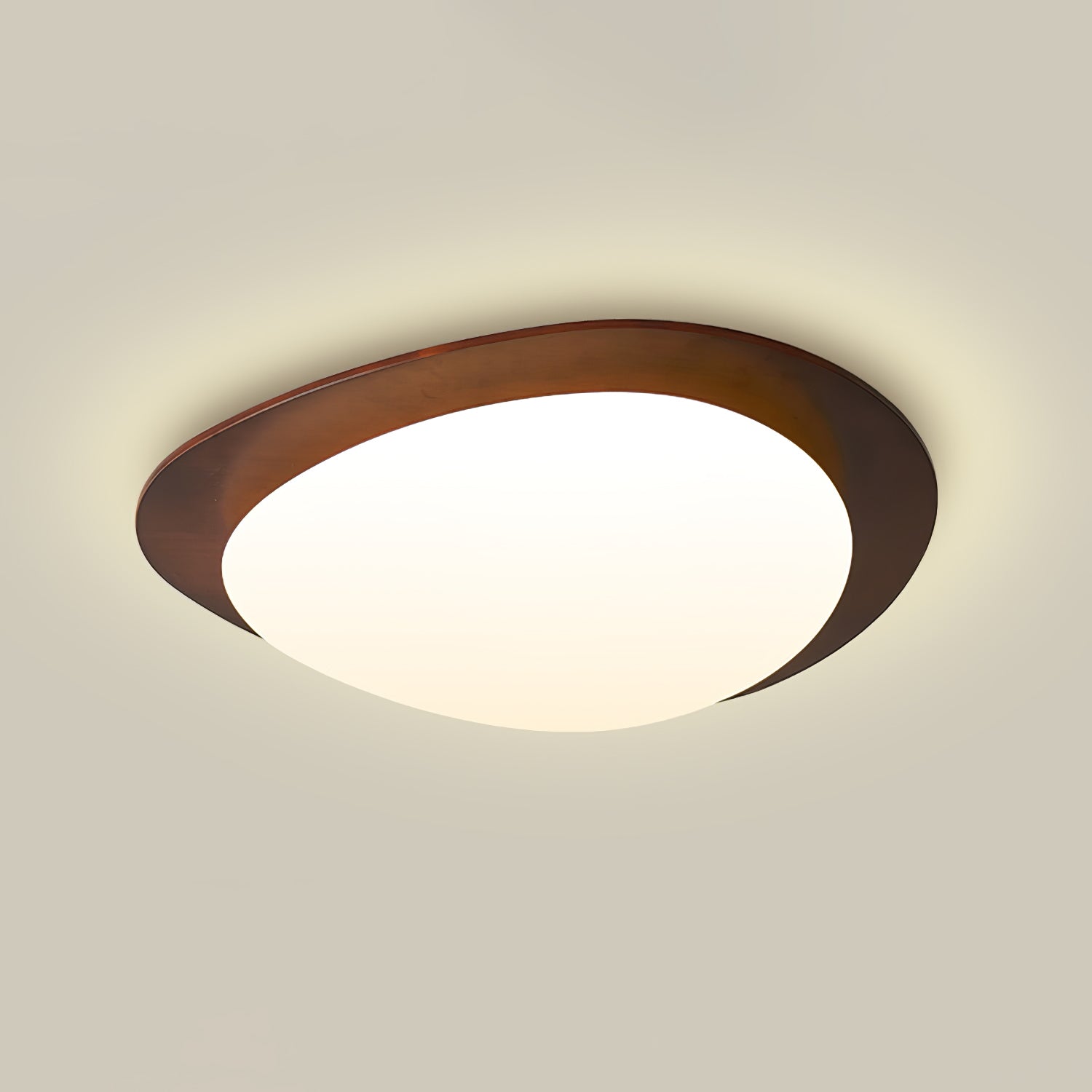 Lustra Ceiling Light Wooden Walnut Pebble - Letslighting