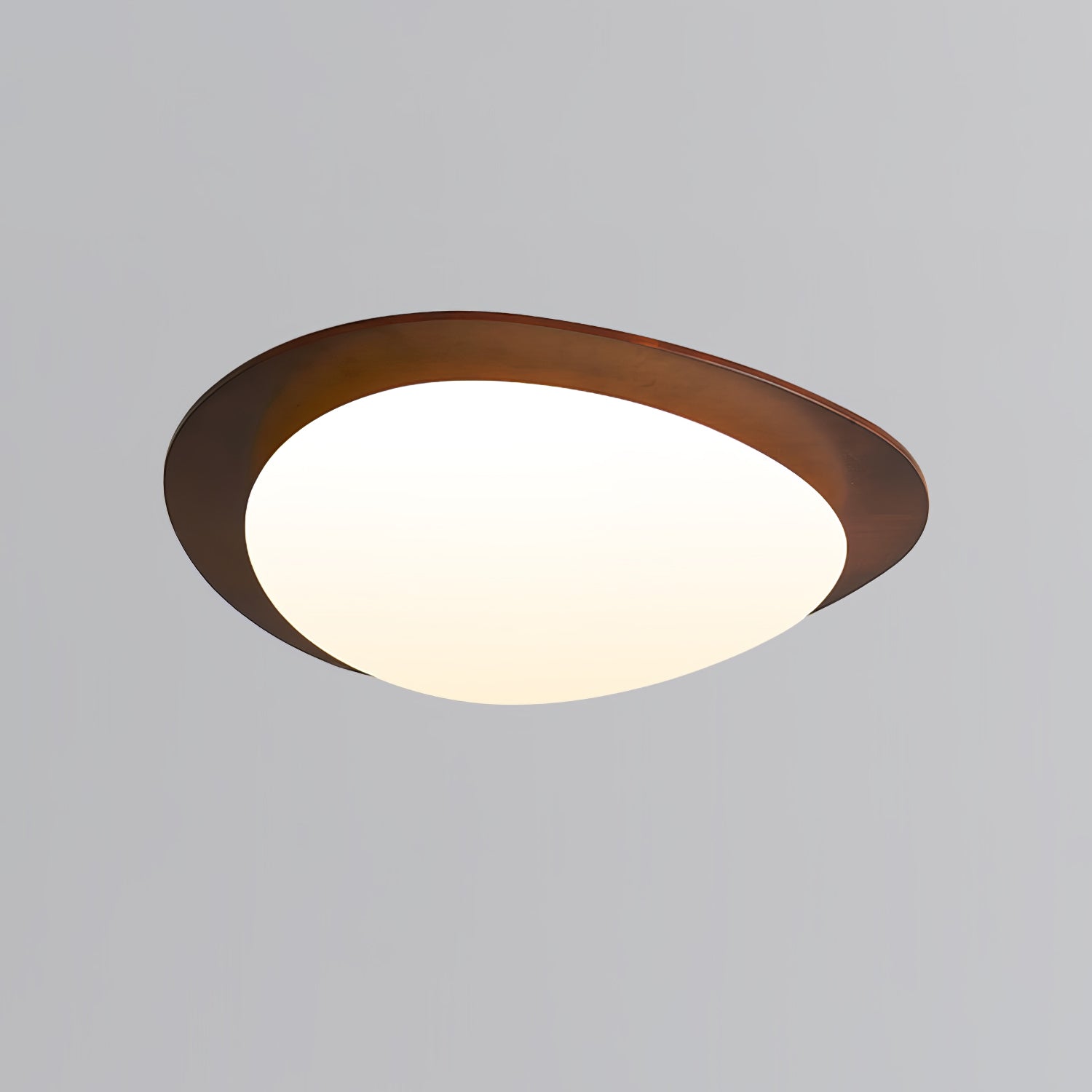 Lustra Ceiling Light Wooden Walnut Pebble - Letslighting