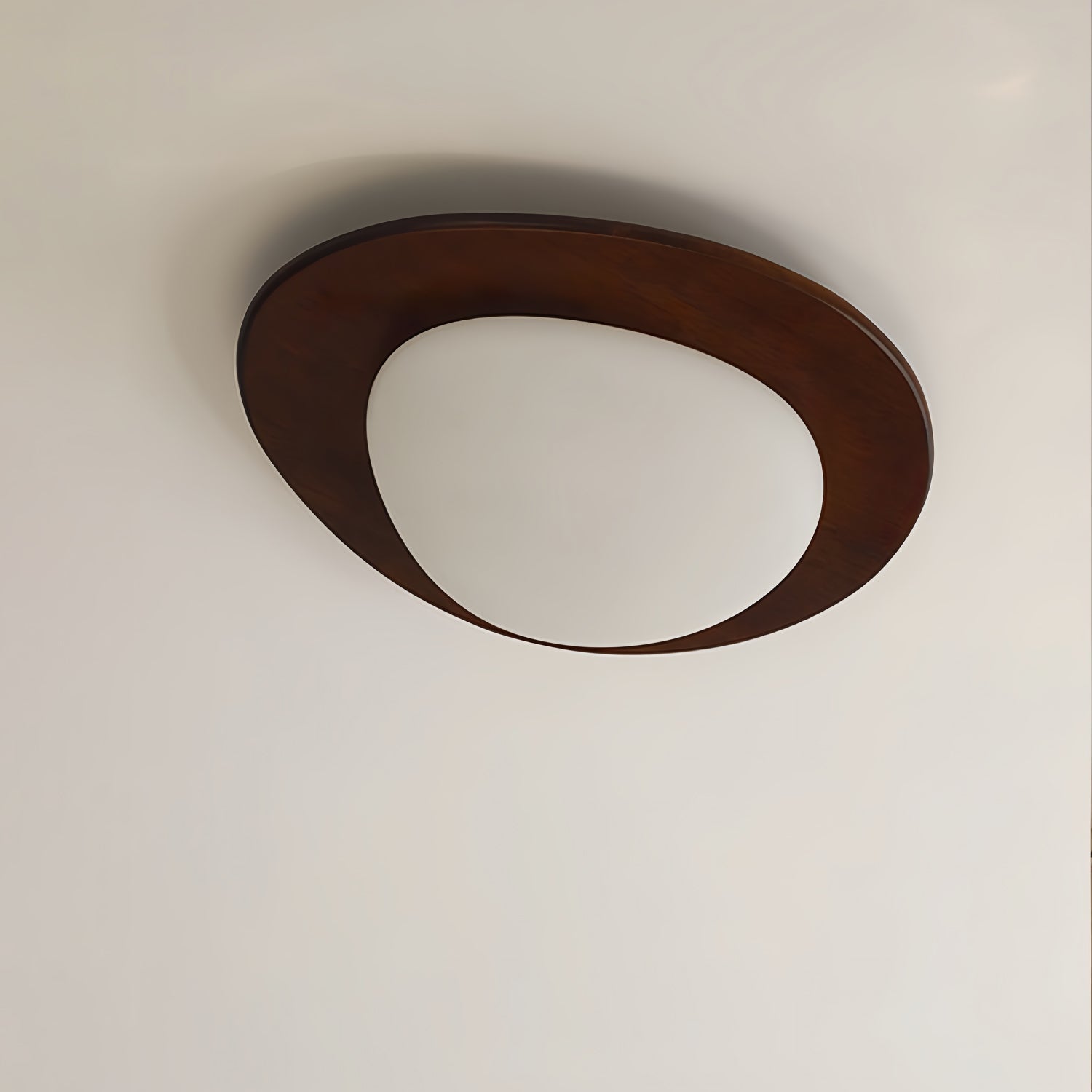 Lustra Ceiling Light Wooden Walnut Pebble - Letslighting