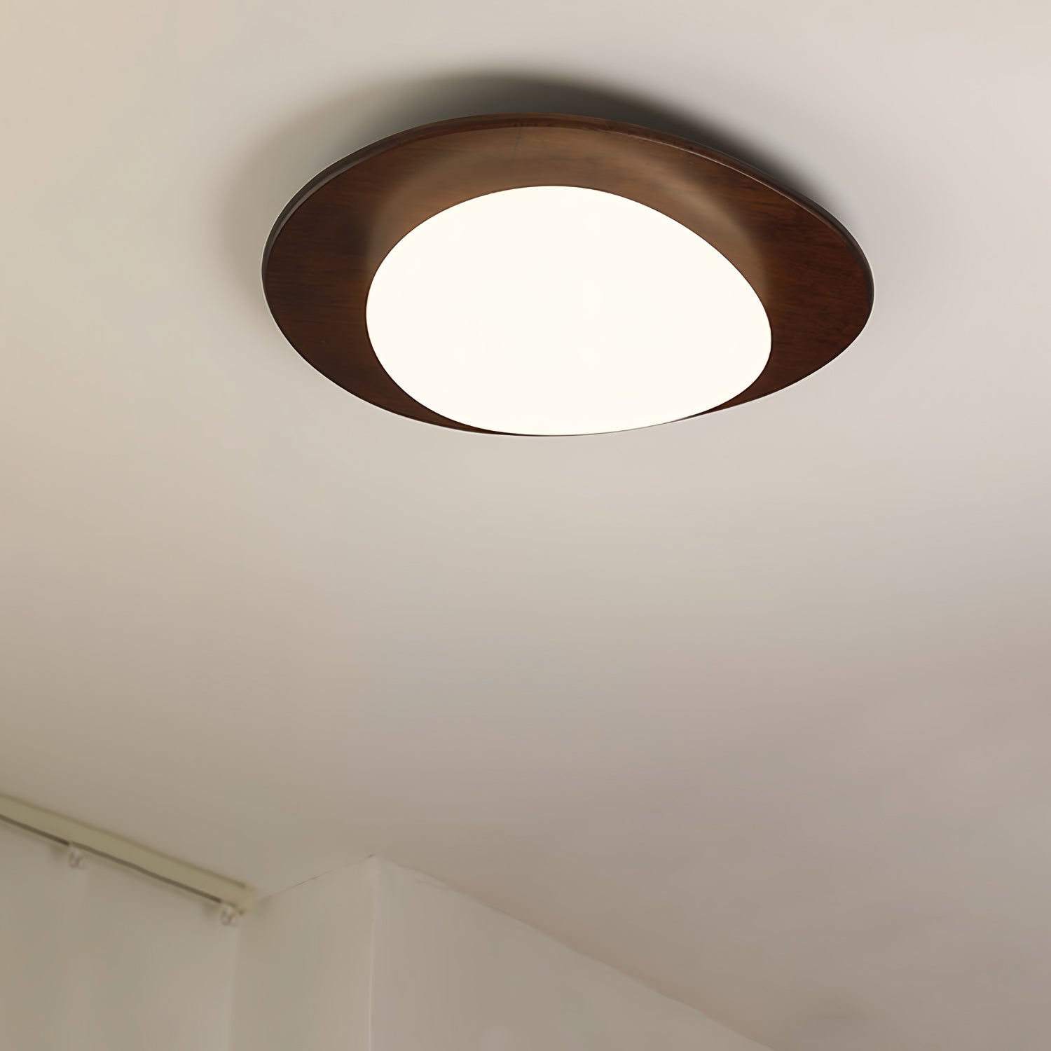 Lustra Ceiling Light Wooden Walnut Pebble - Letslighting