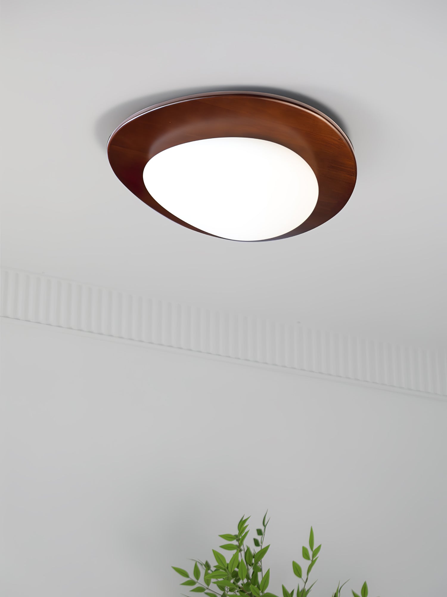 Lustra Ceiling Light Wooden Walnut Pebble - Letslighting