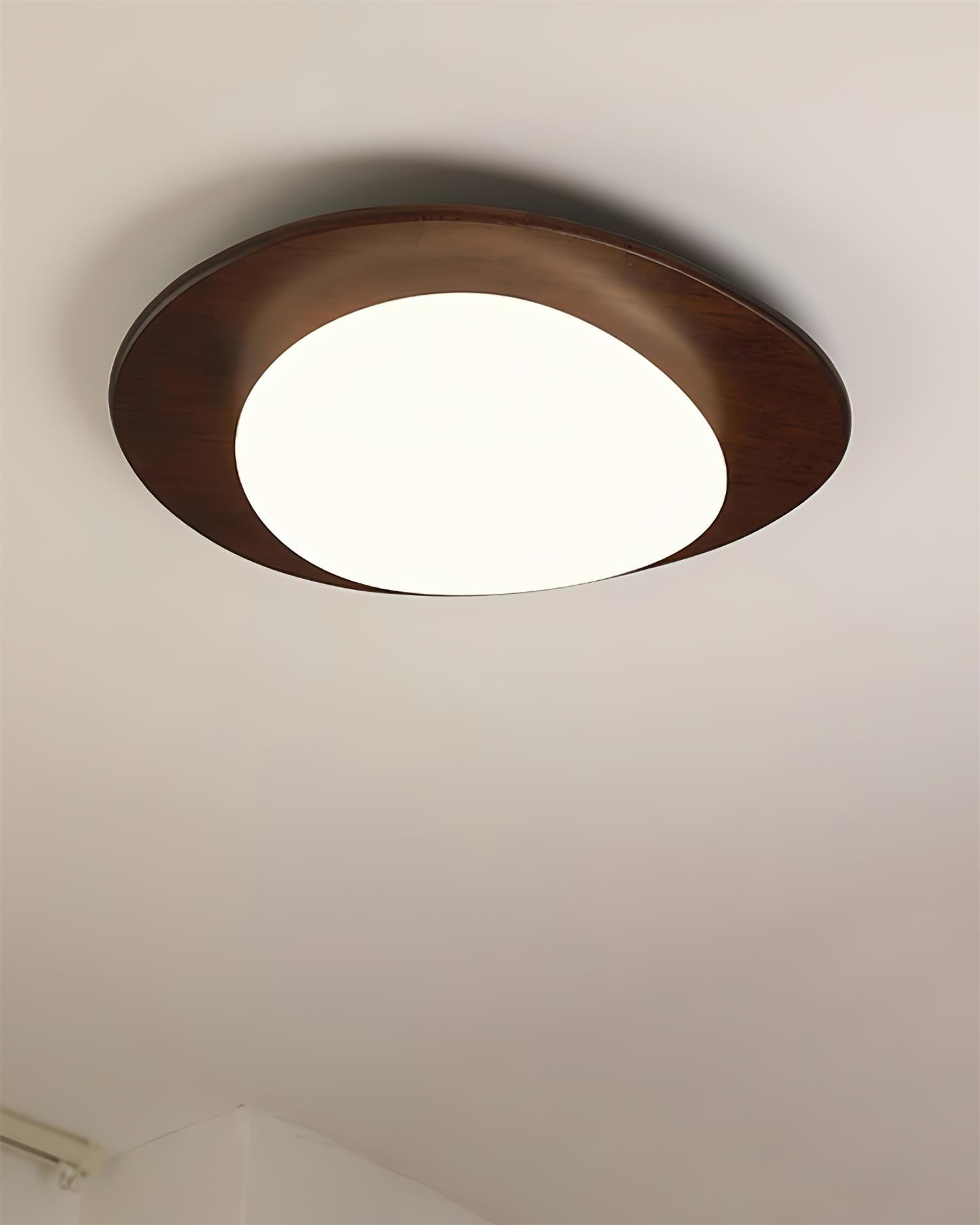 Lustra Ceiling Light Wooden Walnut Pebble - Letslighting
