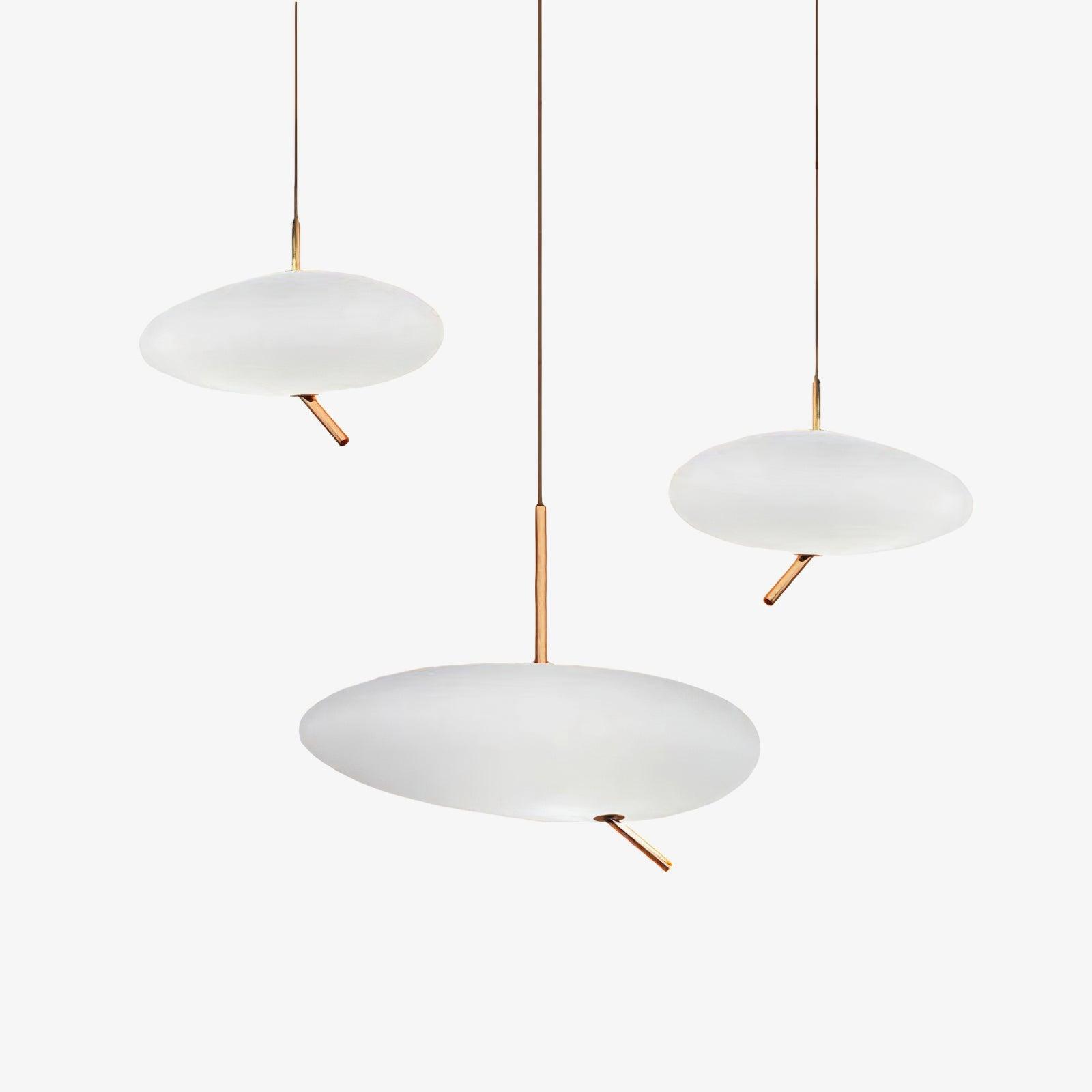 Valentina Rose Gold Pebble Pendant Light - Letslighting