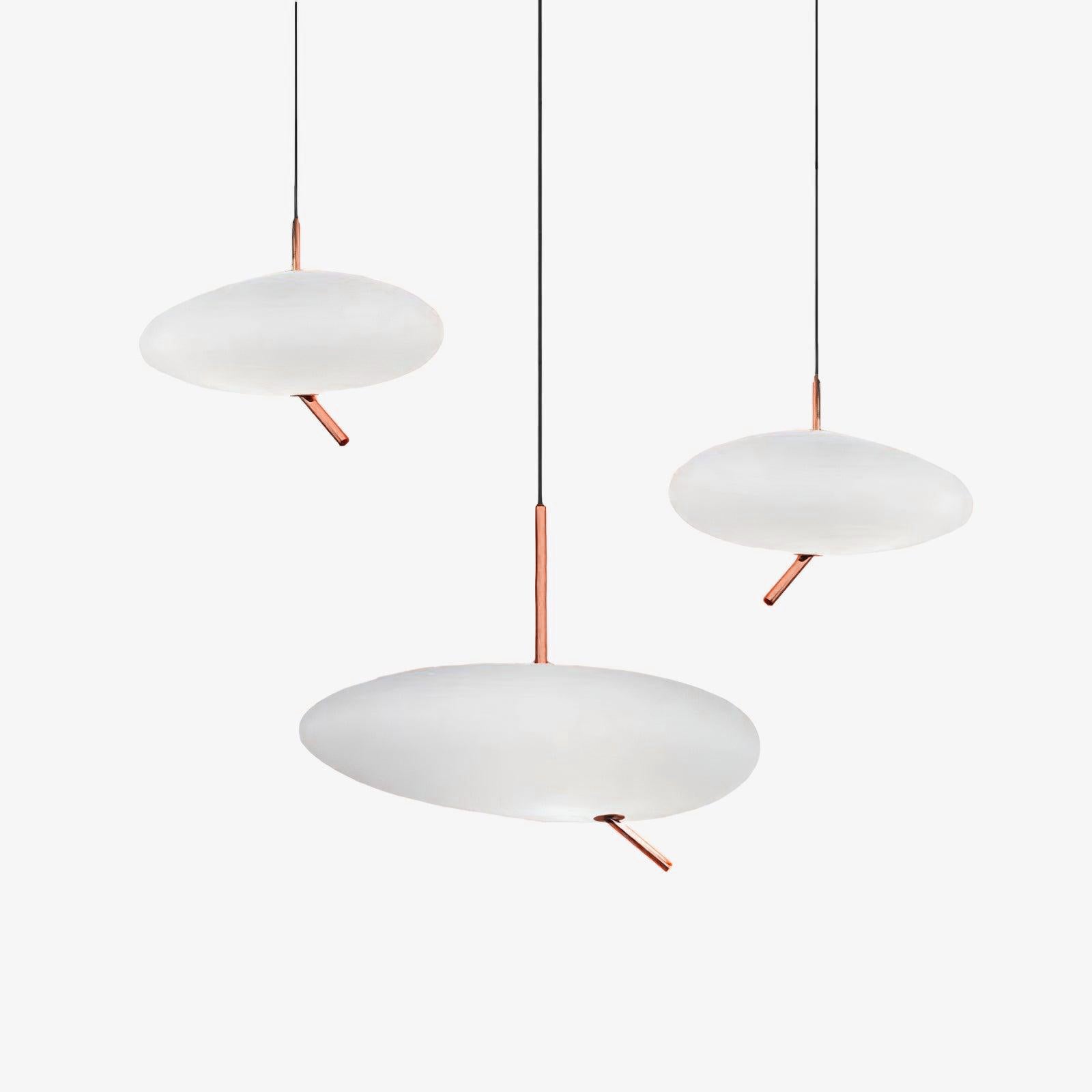 Valentina Rose Gold Pebble Pendant Light - Letslighting