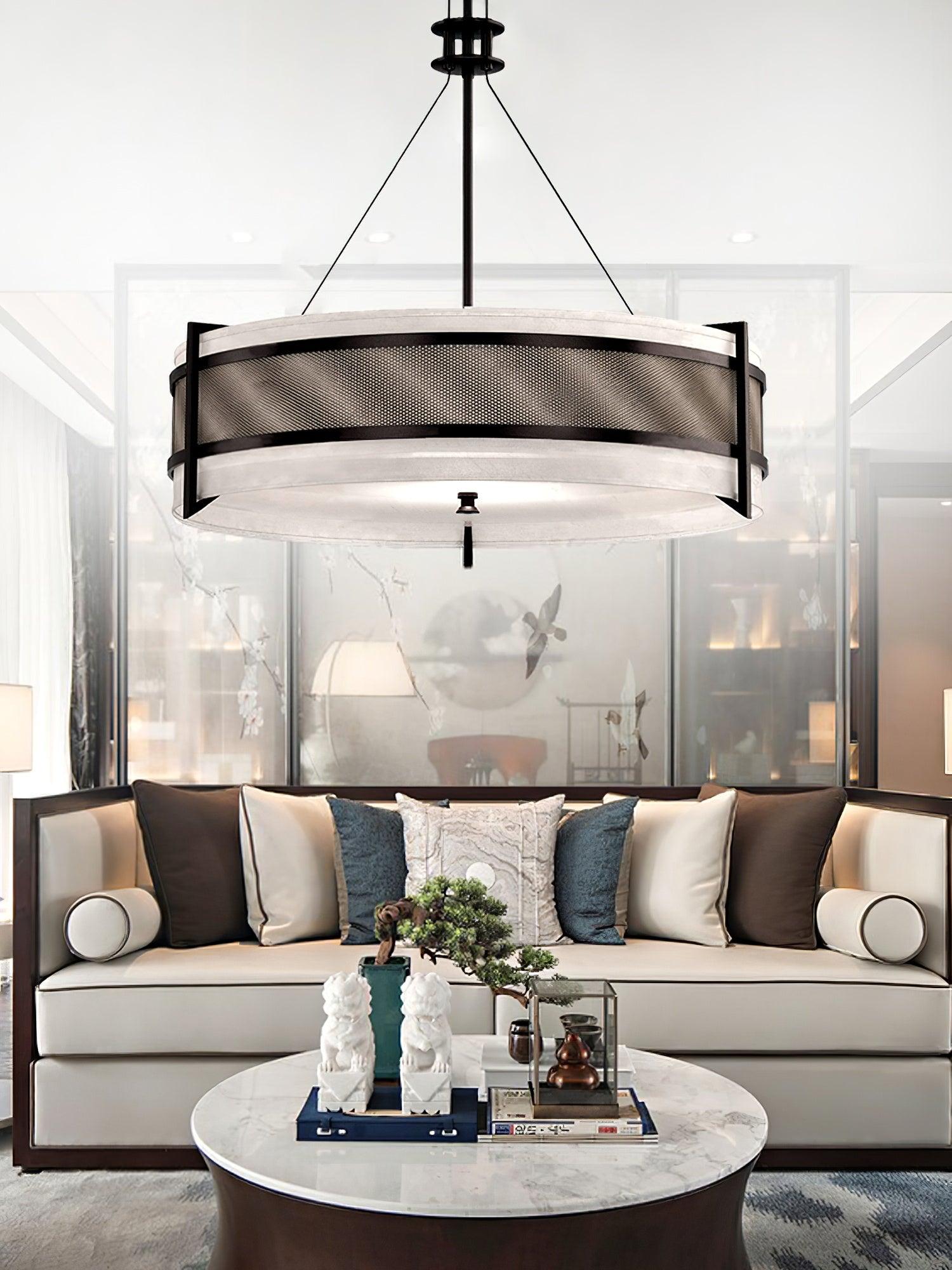 Lustra Chandelier Pedesina Black Mesh LED - Letslighting