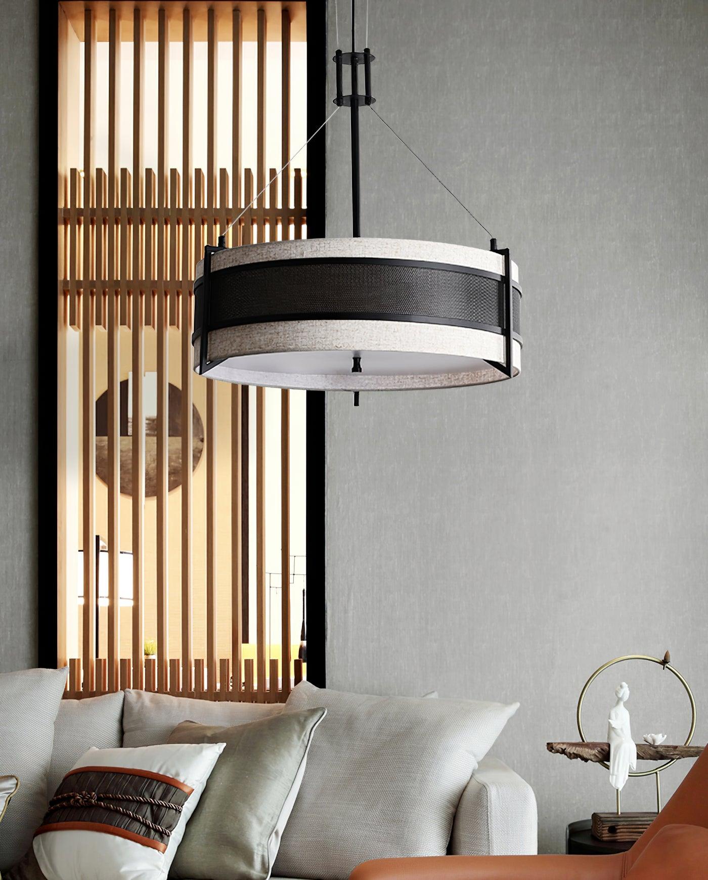 Lustra Chandelier Pedesina Black Mesh LED - Letslighting