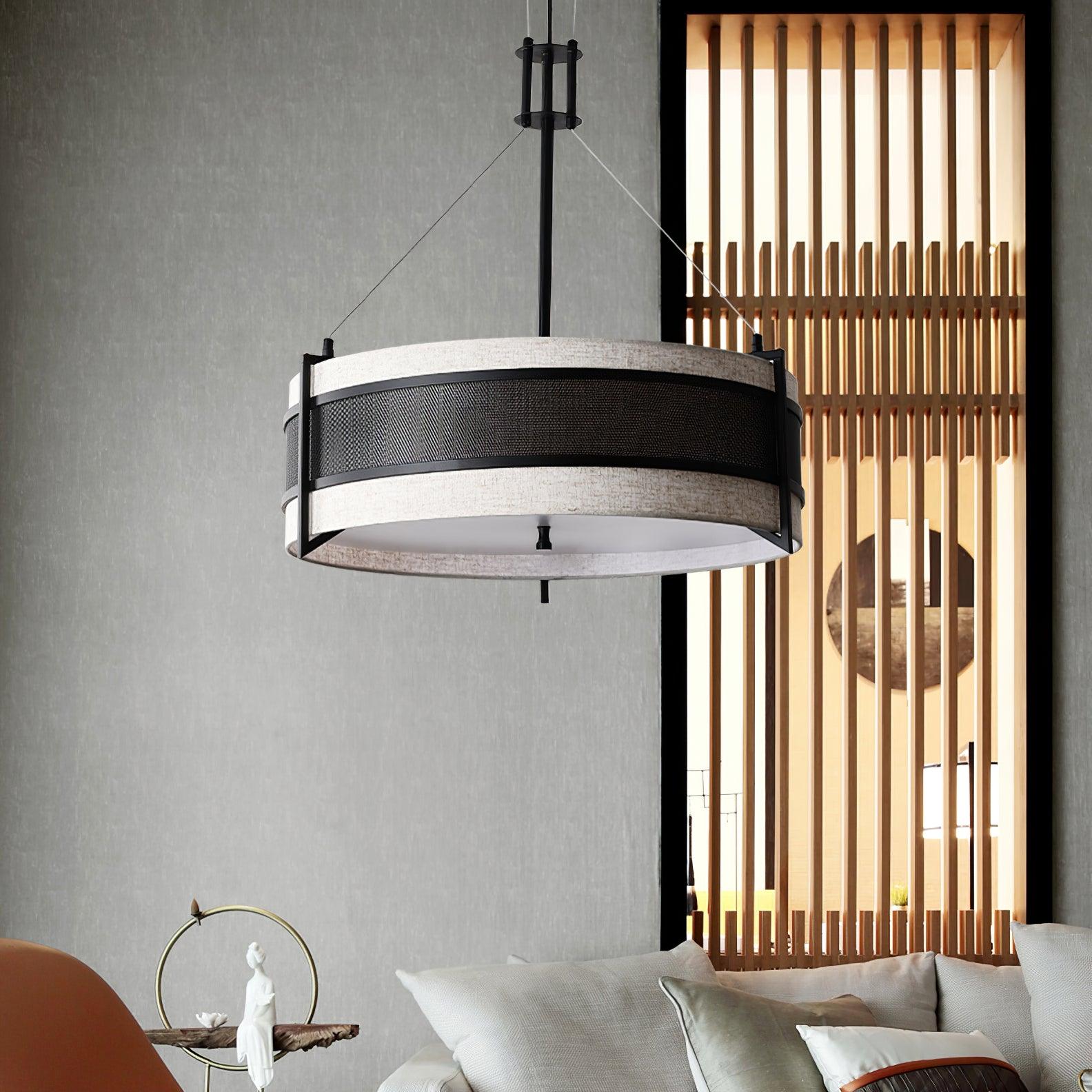 Lustra Chandelier Pedesina Black Mesh LED - Letslighting