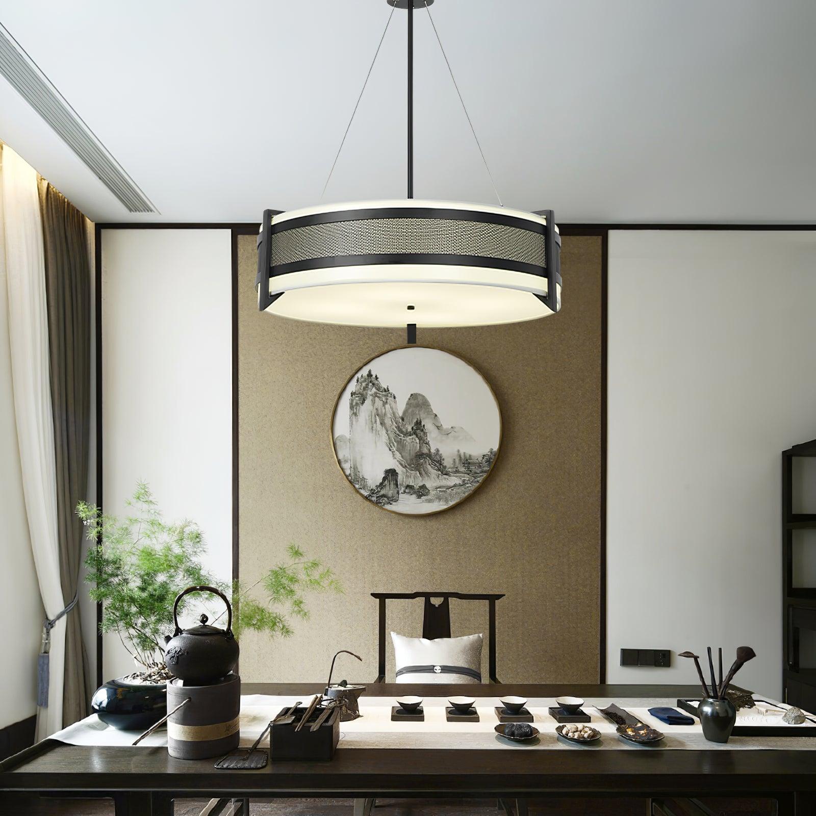 Lustra Chandelier Pedesina Black Mesh LED - Letslighting