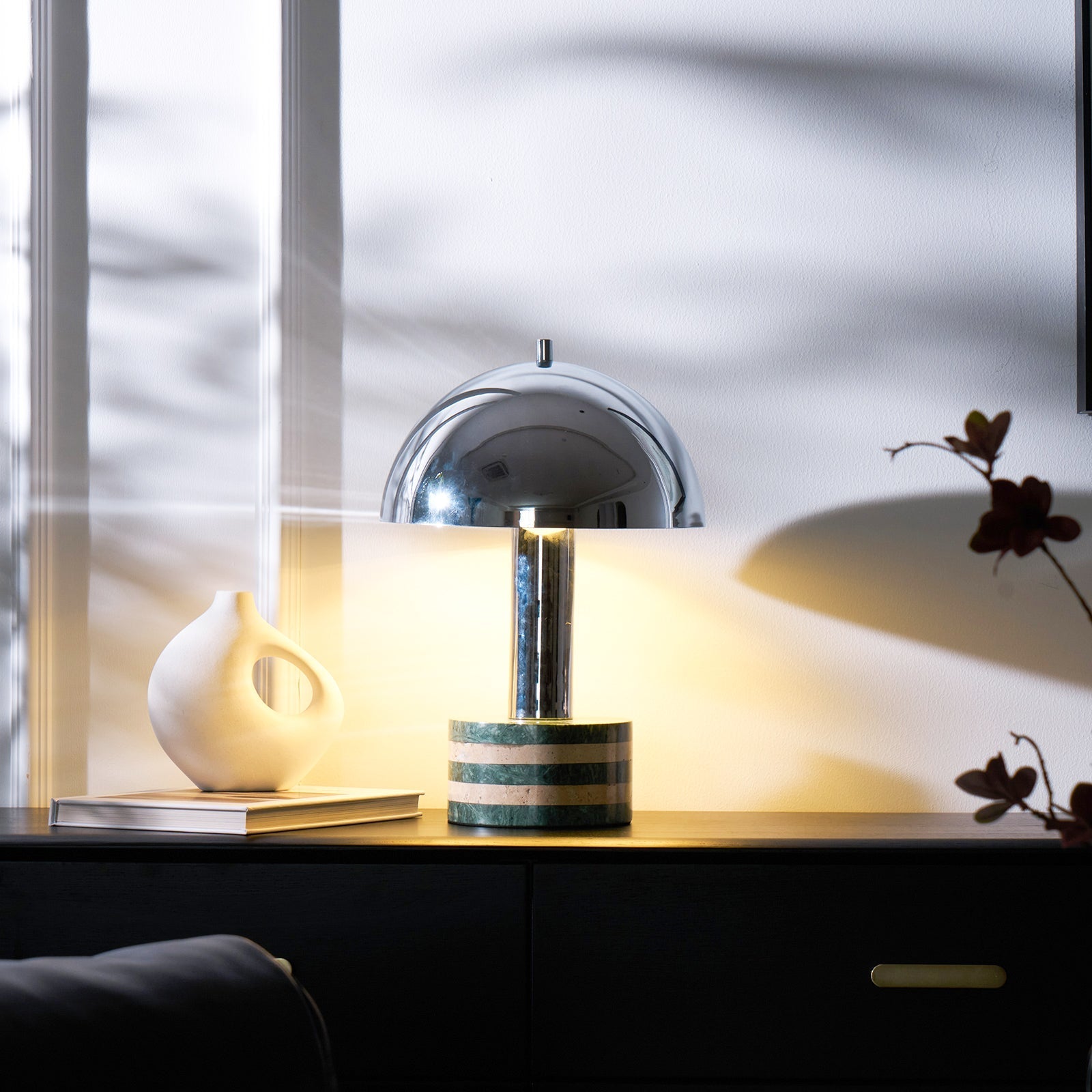 Luno Chrome Table Lamp - Blowlighting