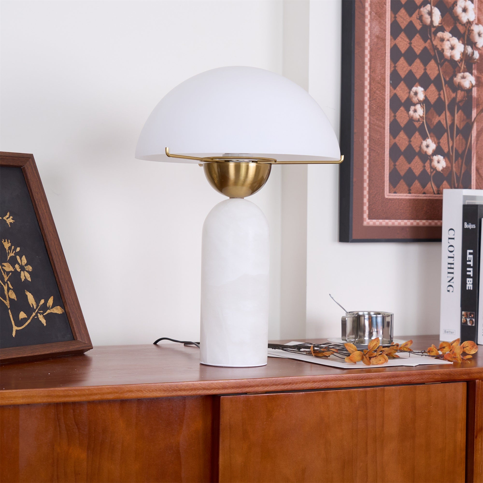 Veviniel Alabaster Table Lamp - Letslighting