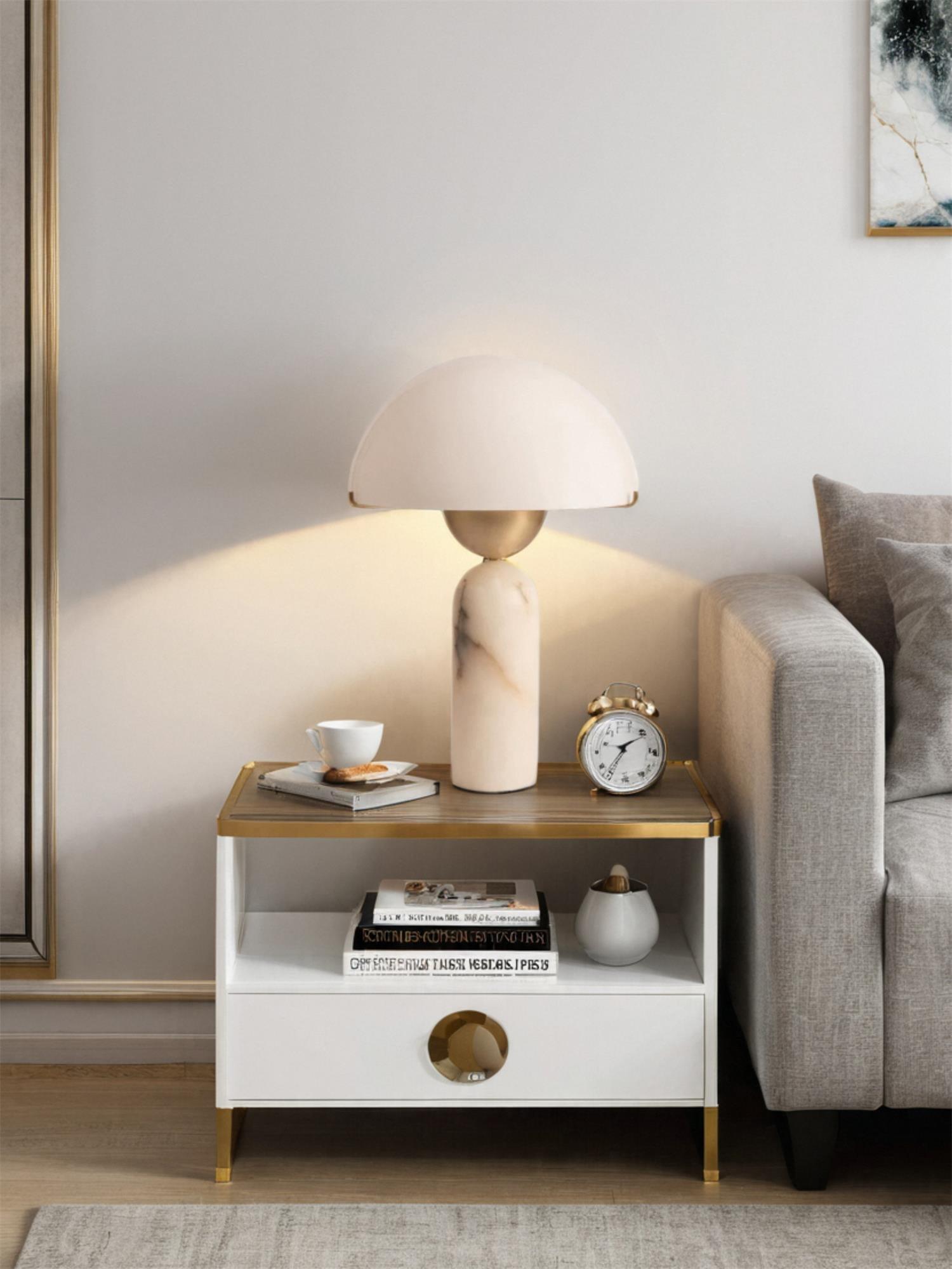 Veviniel Alabaster Table Lamp - Letslighting