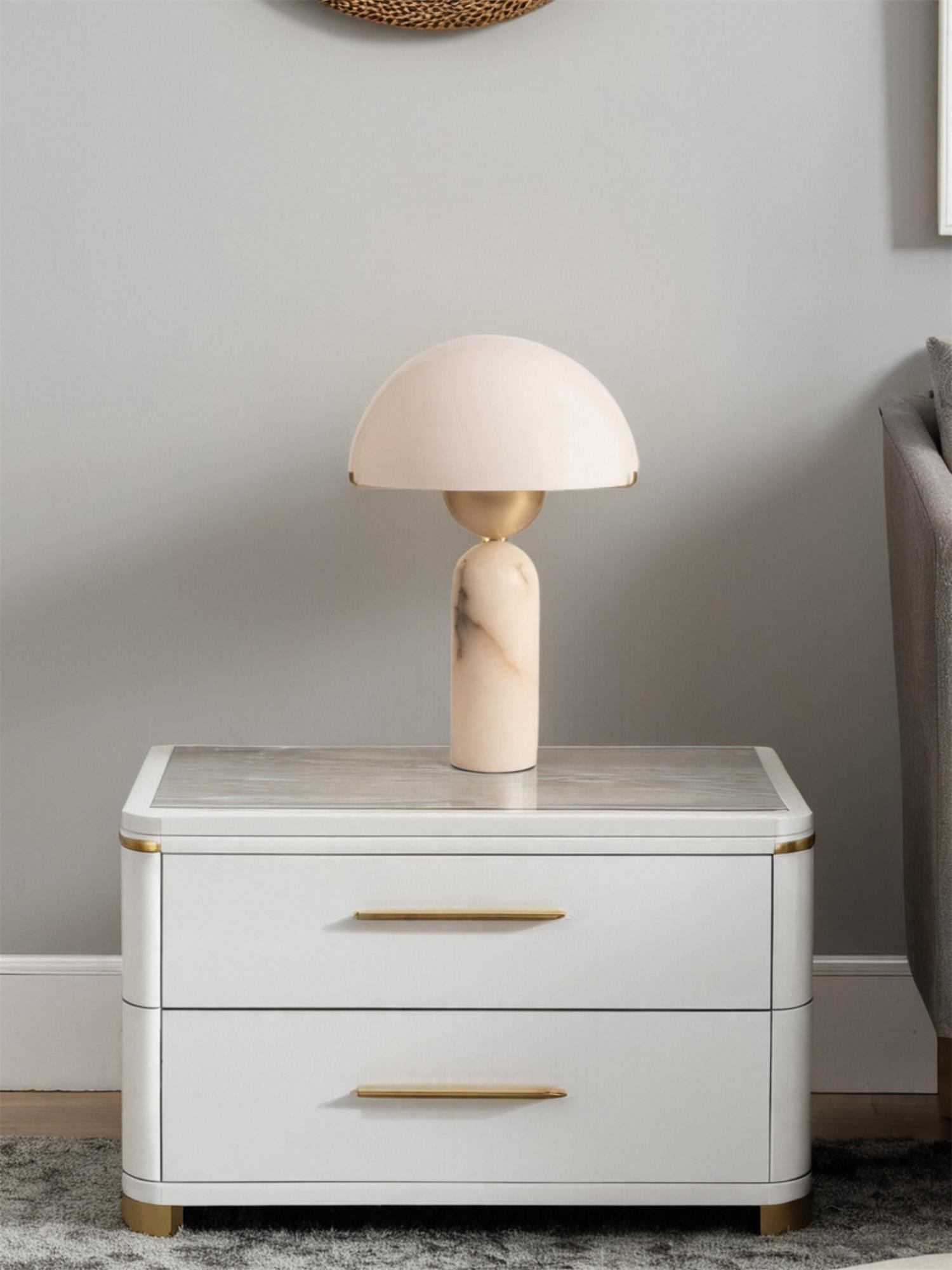 Veviniel Alabaster Table Lamp - Letslighting